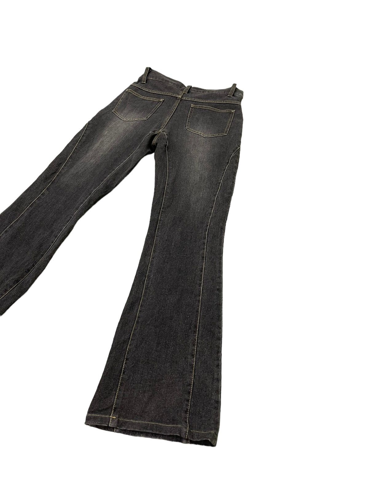 Japanese Brand Flare Jeans Fairy Slim Stretch Boot Cut 7🟦6 Size US 29 - 13 Thumbnail