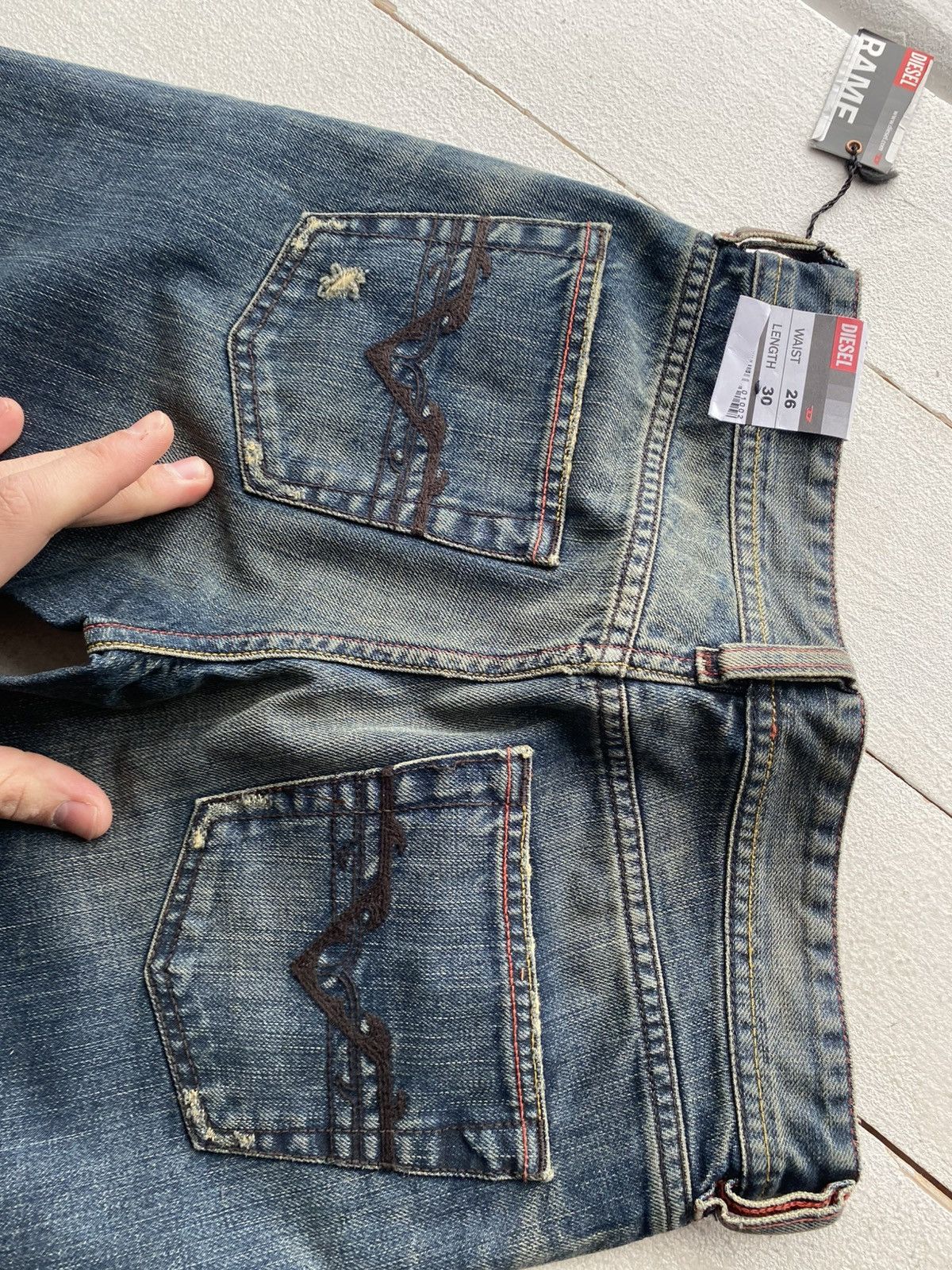 Diesel NWT 90s Luxury Diesel Rame Bootcut Jeans Made in Italy W26 Size 26" / US 2 / IT 38 - 15 Thumbnail