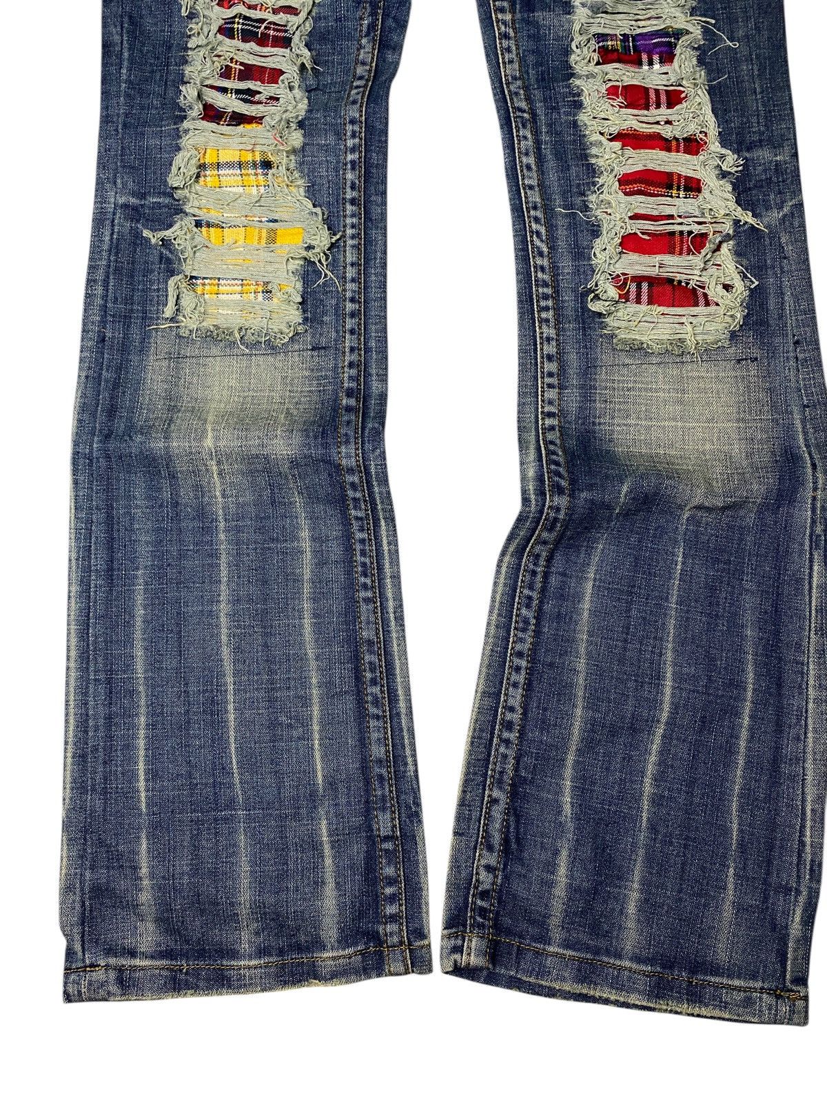 If Six Was Nine 2000's Q Seawash Studded Flared Jeans Size US 27 - 5 Thumbnail
