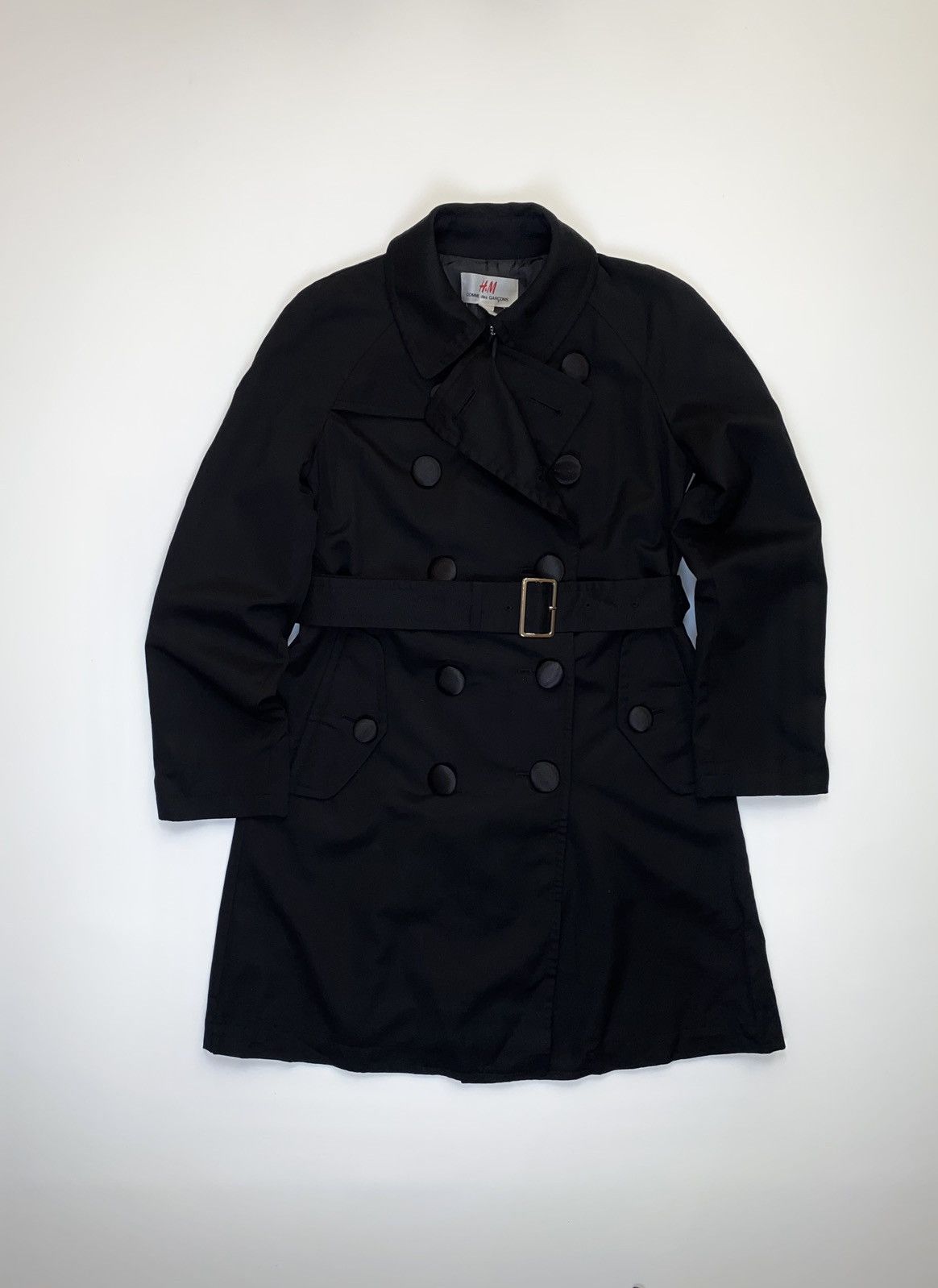 Comme des Garçons Short Trench Coat Black Comme des Garçons: Trench Coat (Black) | DSMNY E-SHOP