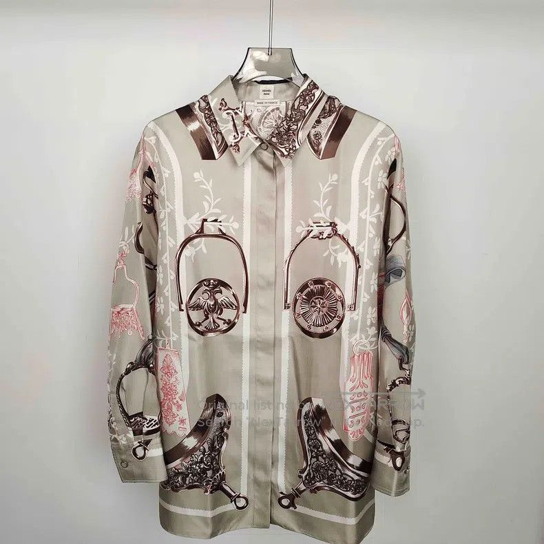 Hermes Hermes totem pink silk shirt Size XS / US 0-2 / IT 36-38 - 3 Thumbnail