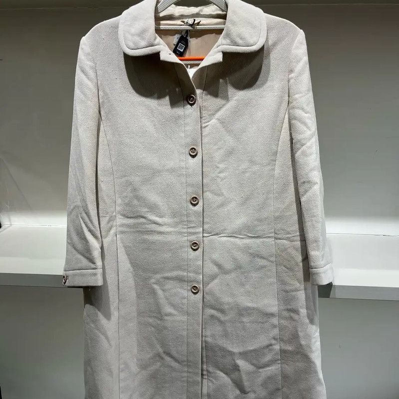 Miu Miu Miu Miu Cream Cotton Women's Trench Coat 0089 Size M / US 6-8 / IT 42-44 - 1 Thumbnail