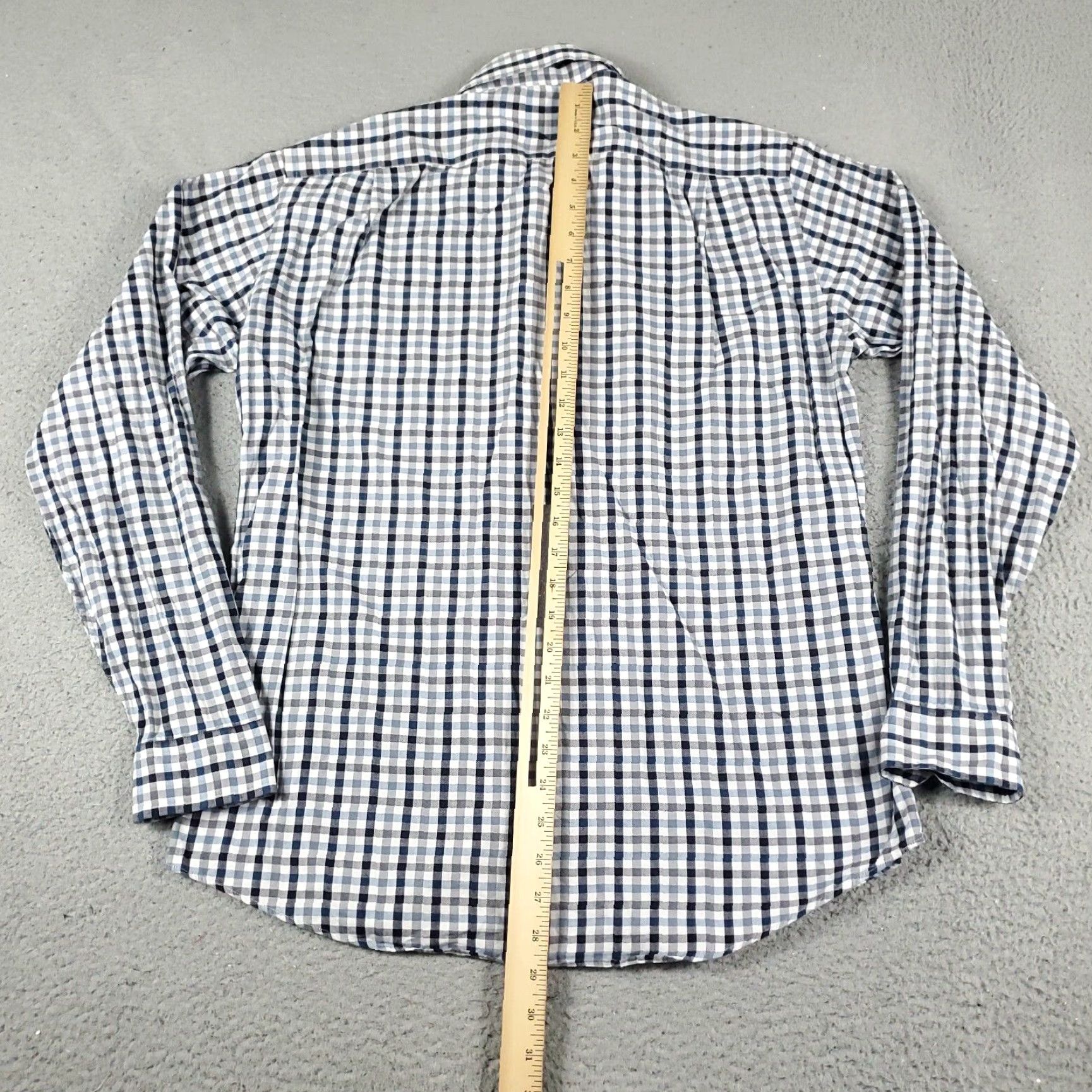 Ben Sherman VINTAGE? No — Ben Sherman Shirt Men M Blue Check Button-Up Long Sleeve Casual Shirt Size US M / EU 48-50 / 2 - 3 Thumbnail