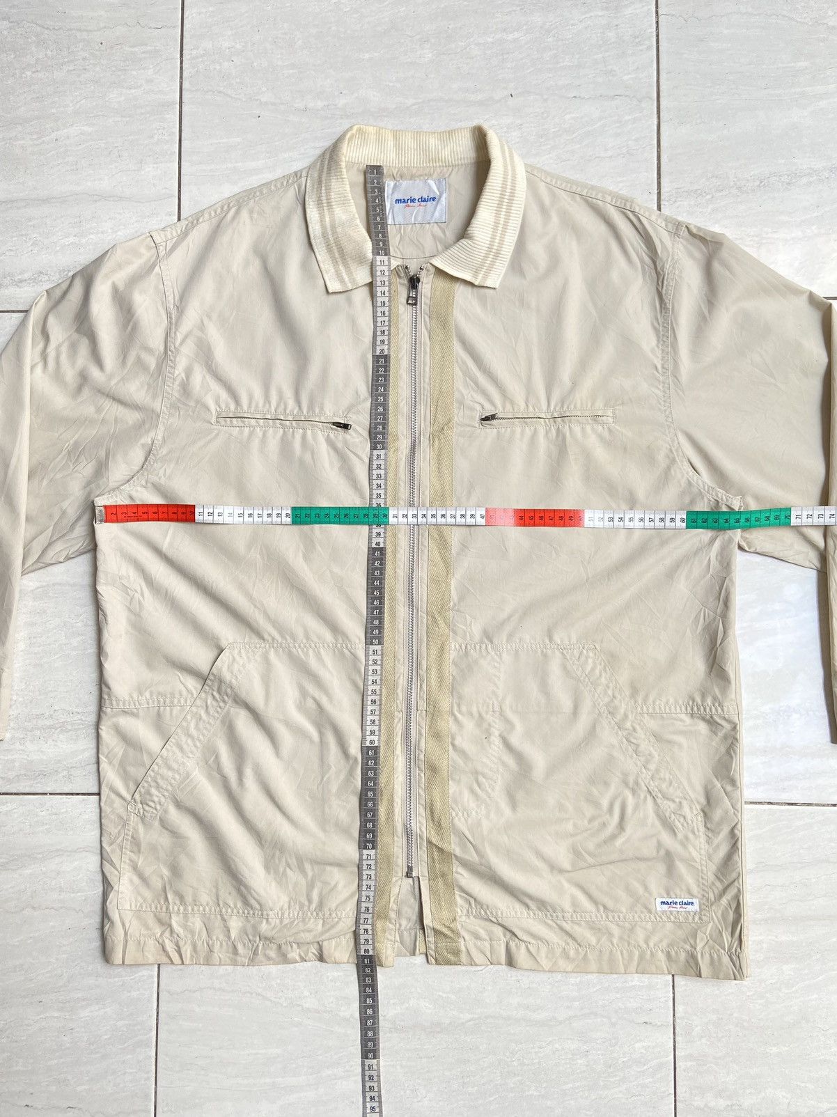Designer × Japanese Brand MARIE CLAIRE Cream Jacket Size US XXL / EU 58 / 5 - 2 Thumbnail