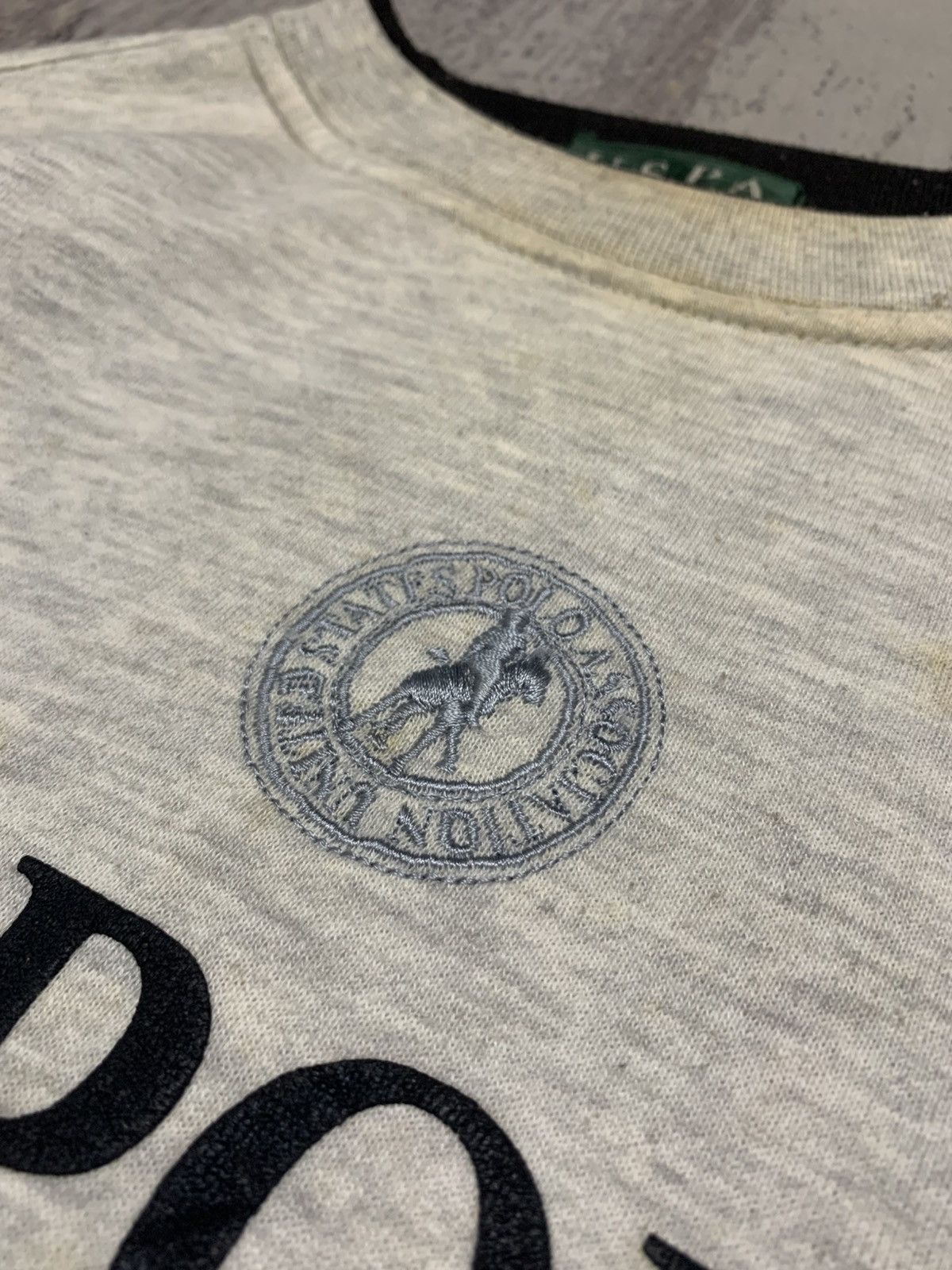 U.S. Polo Assn. × Vintage Vintage US. Polo Spell Out Embroidery Sweatshirt Large Size US M / EU 48-50 / 2 - 3 Thumbnail