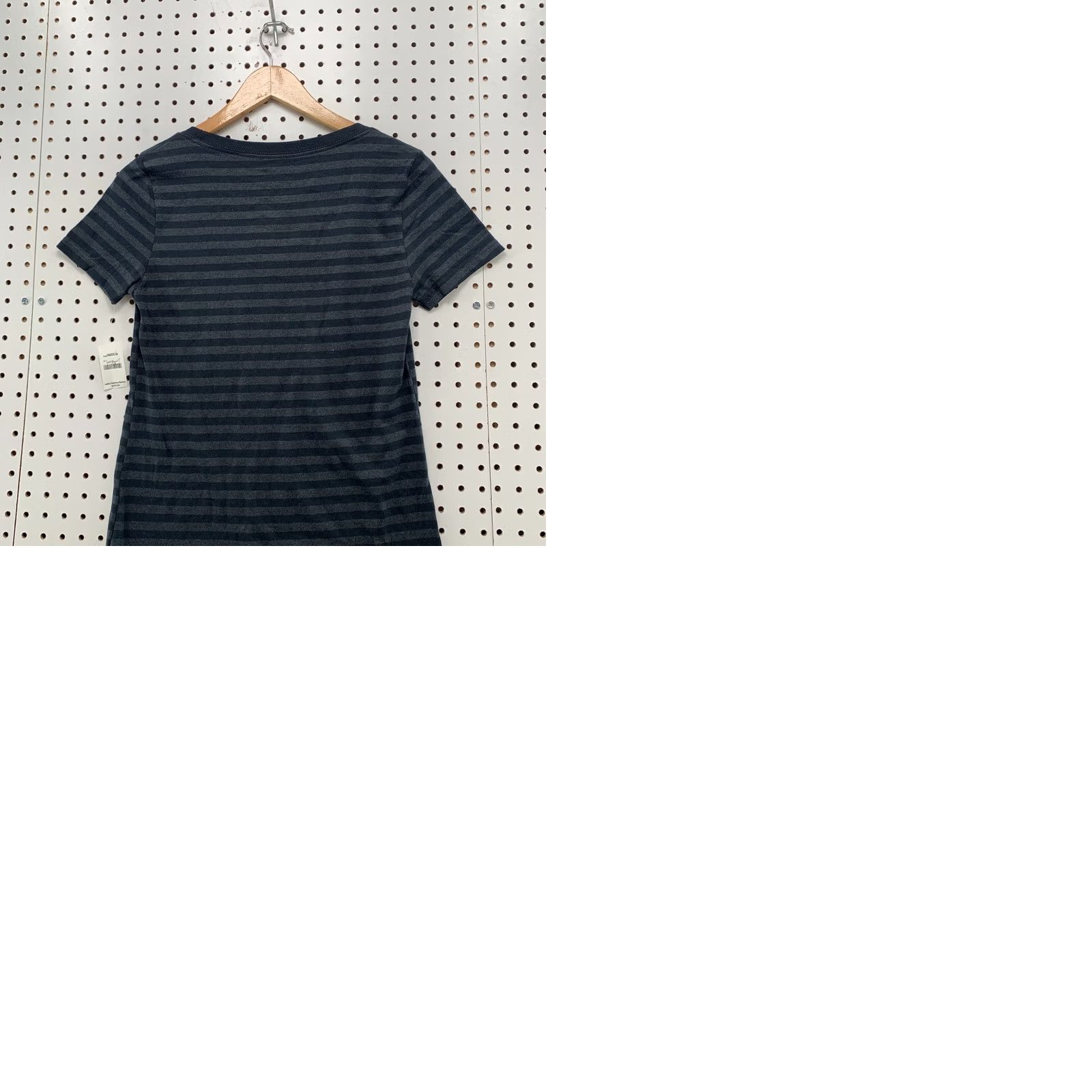 Disney Disney Mickey Mouse Shirt Womens Small Gray Striped NWT Cotton T-Shirt, VINTAGE? No, 15X25.5 (clarify size). Size S / US 4 / IT 40 - 10 Thumbnail