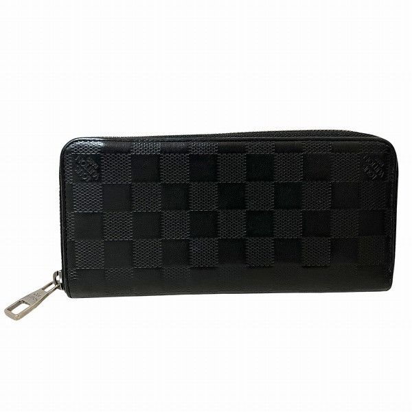 Louis Vuitton Louis Vuitton Louis Vuitton Zippy Wallet Vertical Damier Infini Long Wallet Leather Long Wallet N63548 DUTY FREE for USA Size ONE SIZE - 1 Thumbnail