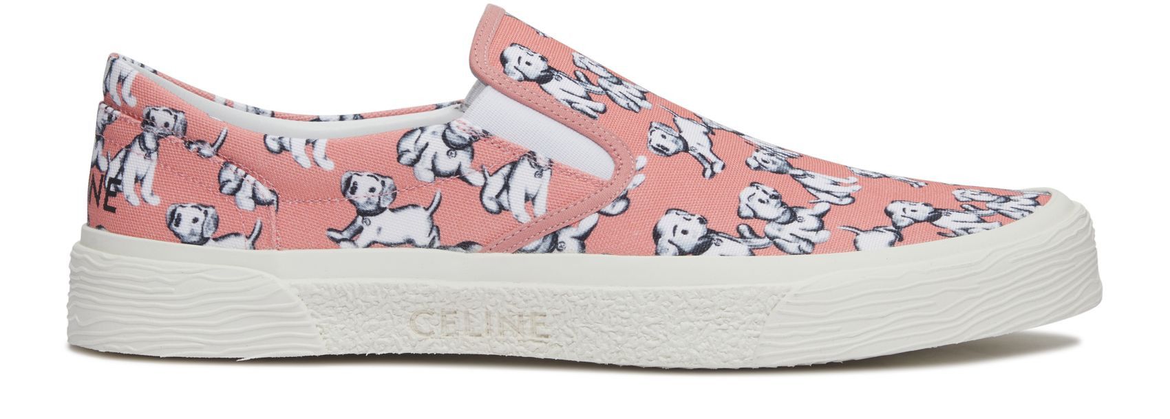 Celine o1bcso1str0724 Flat Slip On 05 "Brain Printed in Pink/White Size US 12 / EU 45 - 1 Thumbnail