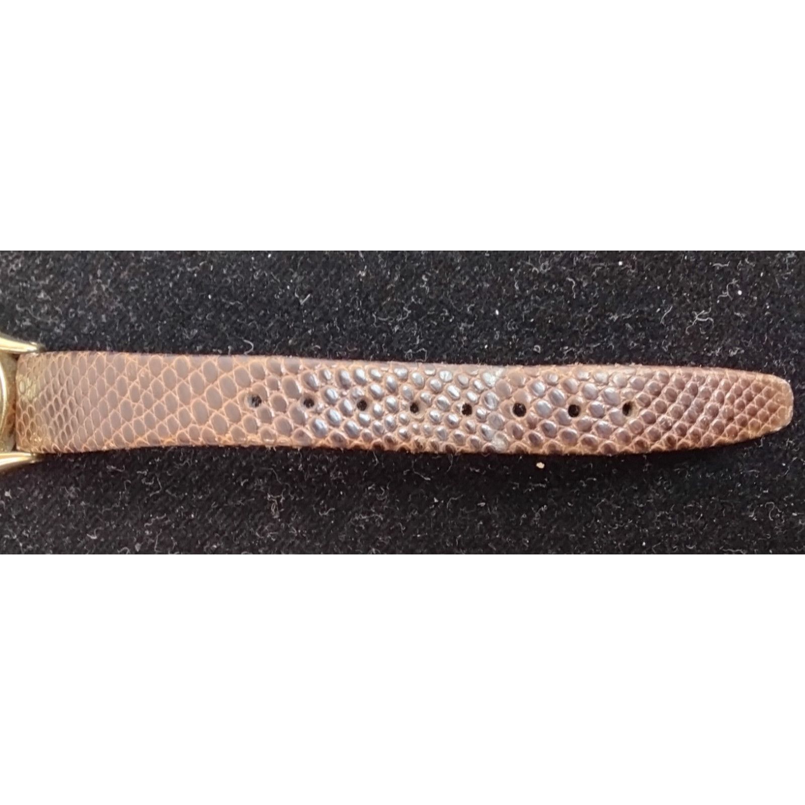 Seiko Seiko Quartz Moon Phases Wrist Watch Ladies Brown Lizard Size ONE SIZE - 4 Thumbnail