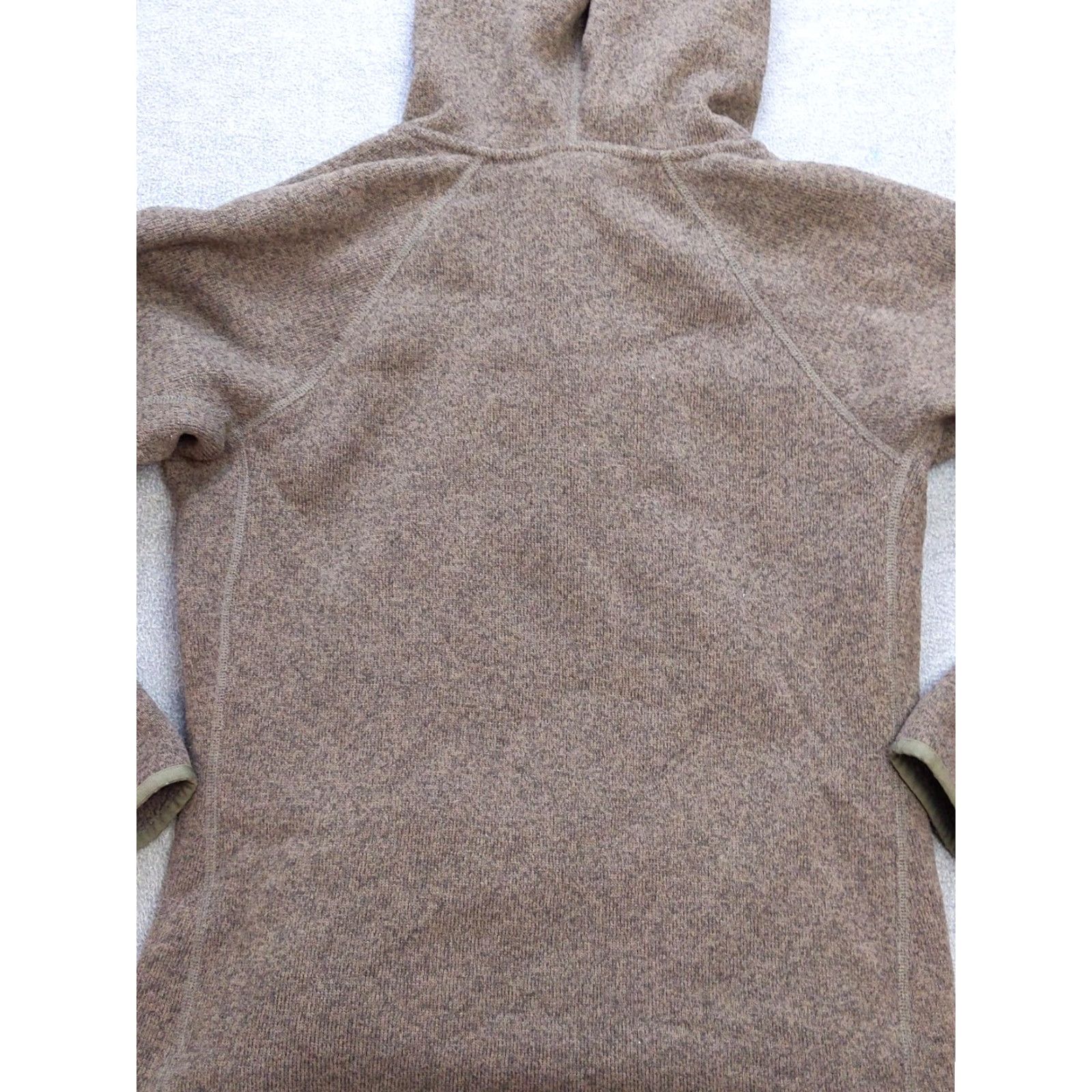 The North Face VINTAGE North Face Sweater Womens Large Brown Button Pullover Hoodie Zip Pockets Fleece Size L / US 10 / IT 46 - 5 Thumbnail