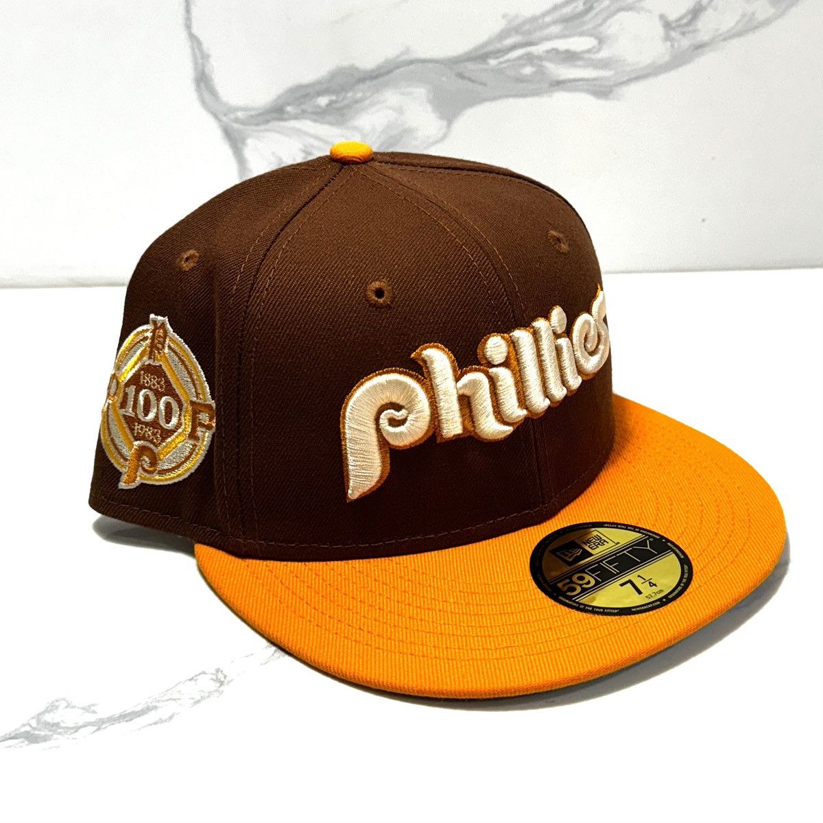 New Era Philadelphia Phillies New Era 7 1/4 100th Anniversary Hat Size ONE SIZE - 4 Thumbnail