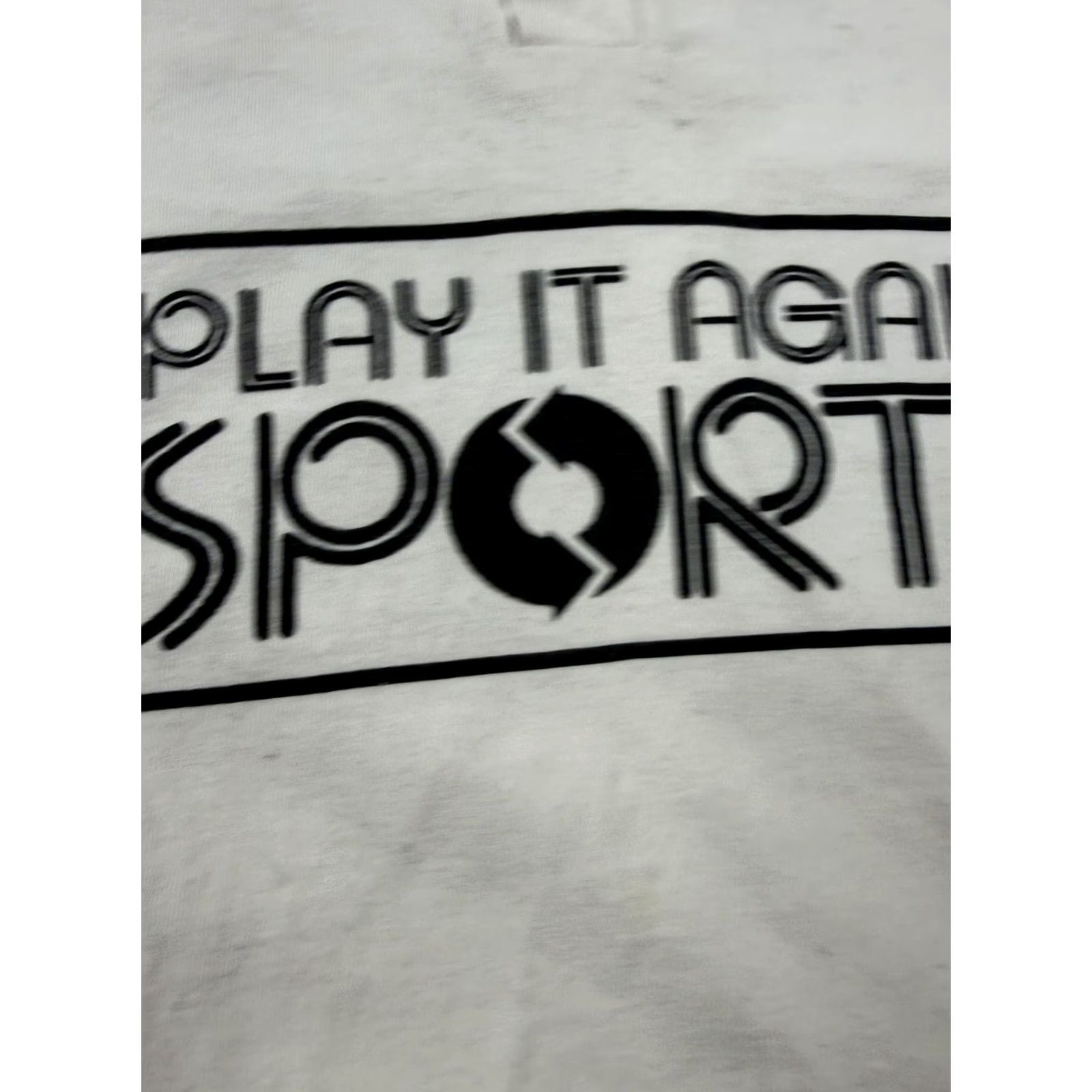 Vintage VINTAGE Cotton Deluxe Shirt Mens 2XL White Henley T-Shirt Play It Again Sports 44 Graphic Back 44 White Logo Short Sleeve Sports Size US XXL / EU 58 / 5 - 3 Thumbnail