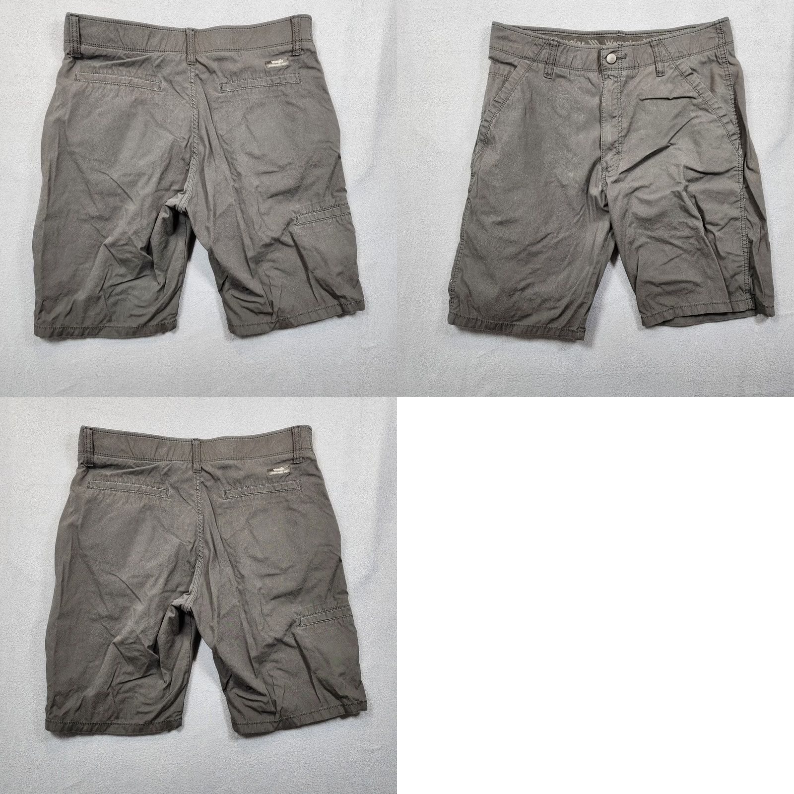 Wrangler Wrangler Shorts 32x10 Black Chino Casual Stretch Hiking Outdoor Men’s Regular Inseam 10" Zip Flat Front Overall Mens Size US 32 / EU 48 - 9 Thumbnail