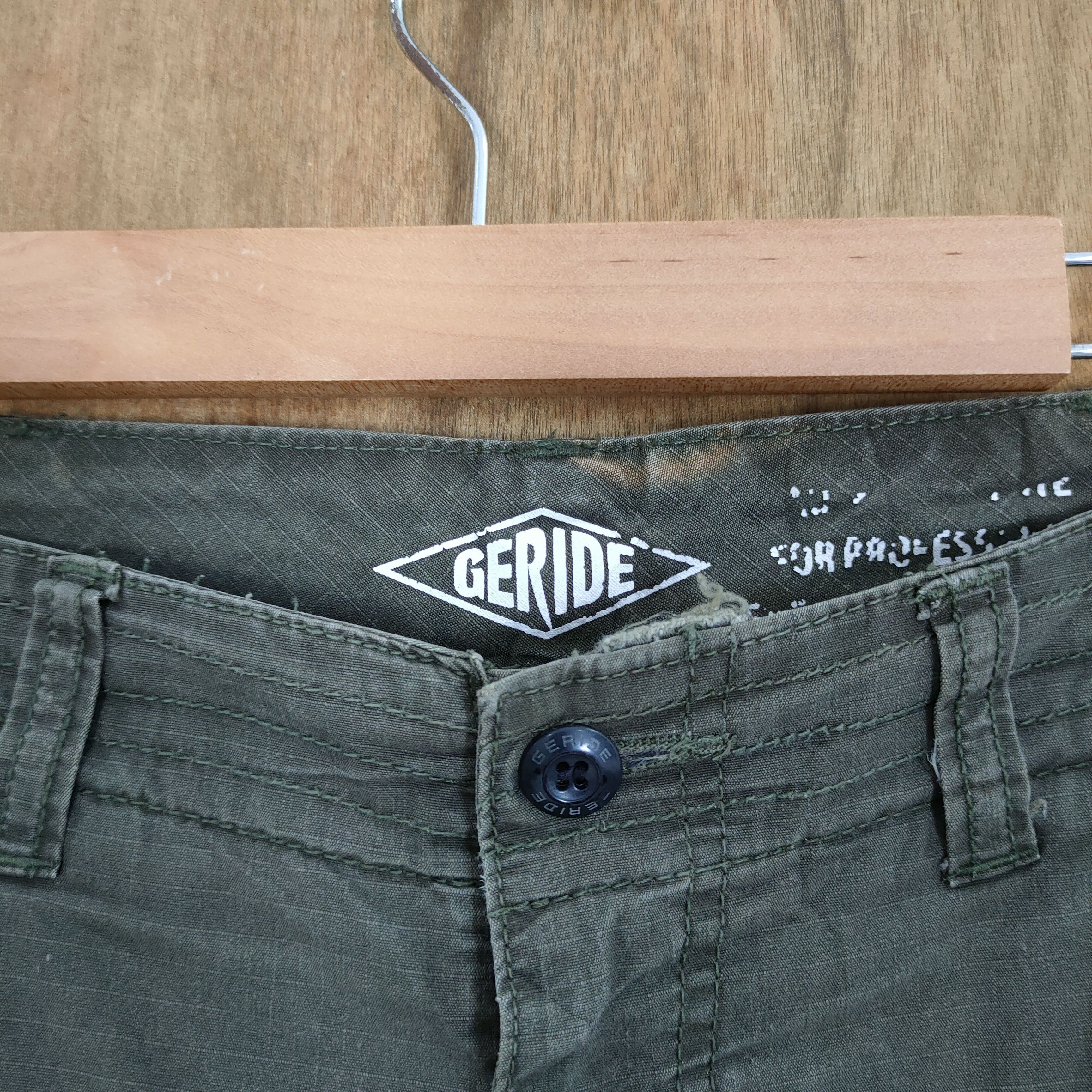 Japanese Brand VINTAGE RIPSTOP GREEN CARGO PANTS Size US 29 - 6 Thumbnail