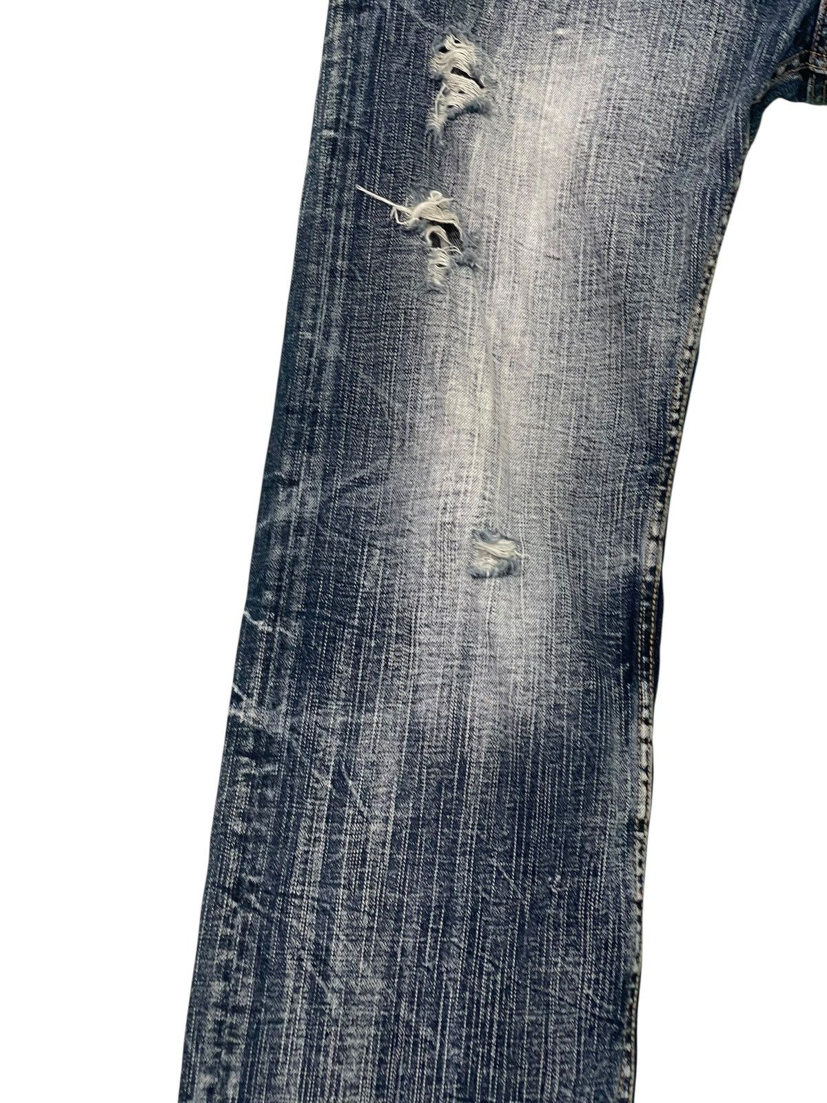 Yasuyuki Ishii Straight Jeans Sorridere Faded Acid Wash Chrome hearts 2🟦8 Size US 34 / EU 50 - 11 Thumbnail