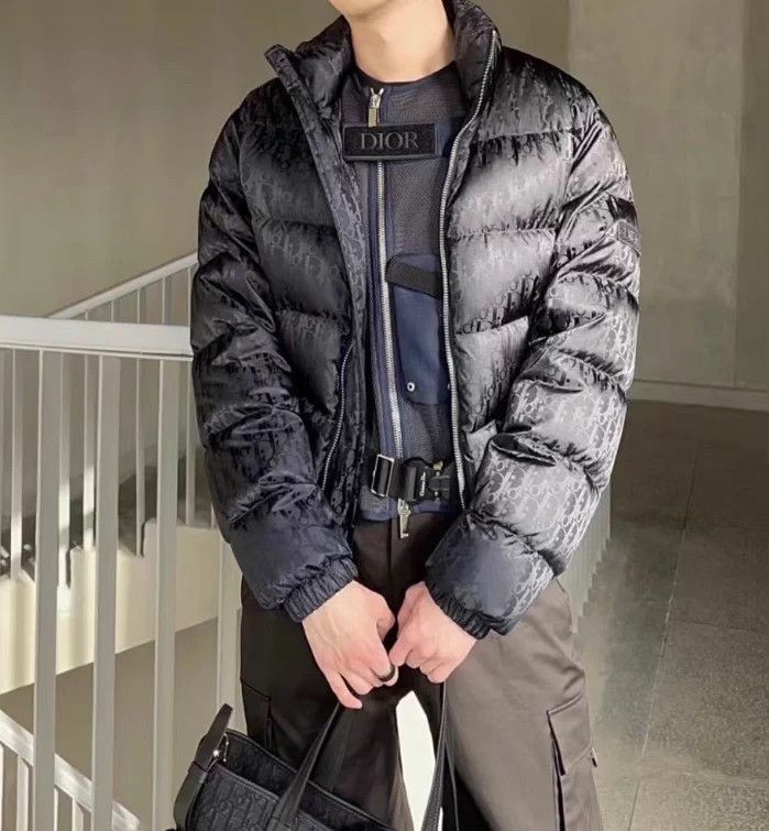 Dior Dior Monogram Down Jacket Black Size 54 Size US L / EU 52-54 / 3 - 5 Thumbnail
