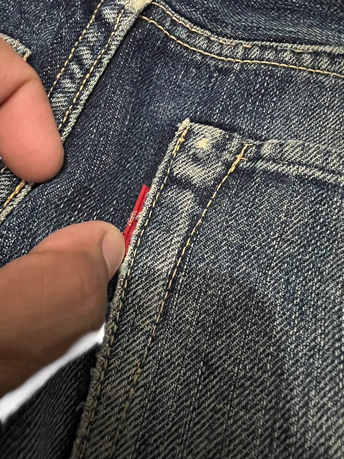 Japanese Brand Vintage Japanese Brand Selvedge Distressed Jean Japan Size US 28 / EU 44 - 16 Thumbnail