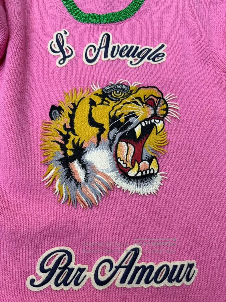 Gucci Gucci Tiger head embroidered woollen sweater Size M / US 6-8 / IT 42-44 - 3 Thumbnail