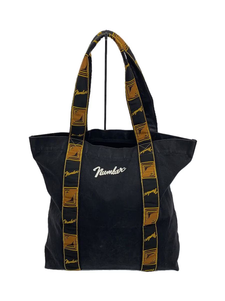 Number N Ine Archive Fender Logo Tote Bag in Black, Men's