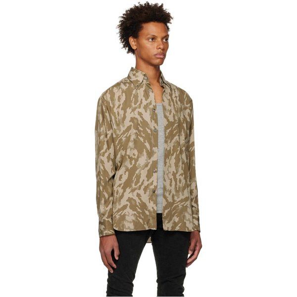 Tom Ford o1loc1c1224 94YSBE Shirt in Beige Size US XS / EU 42 / 0 - 2 Thumbnail