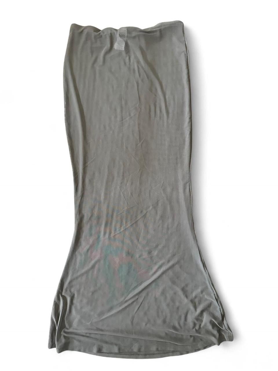 Missguided Missguided Taupe Sheer Cover Up Skirt size L Size 32" / US 10 / IT 46 - 2 Thumbnail