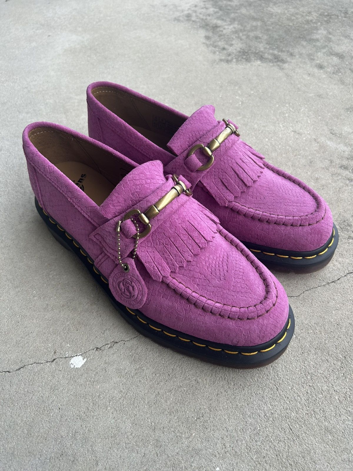 Dr. Martens Pink/purple dr martens adrian loafers Size US 9 / EU 42 - 1 Thumbnail