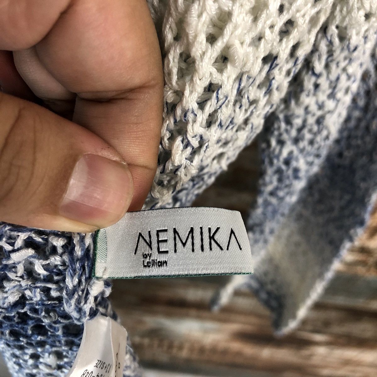 Japanese Brand Cinzia Caldi crochet meshnet Stripe Cardigan Knitwear #A2209 Size US XL / EU 56 / 4 - 13 Thumbnail