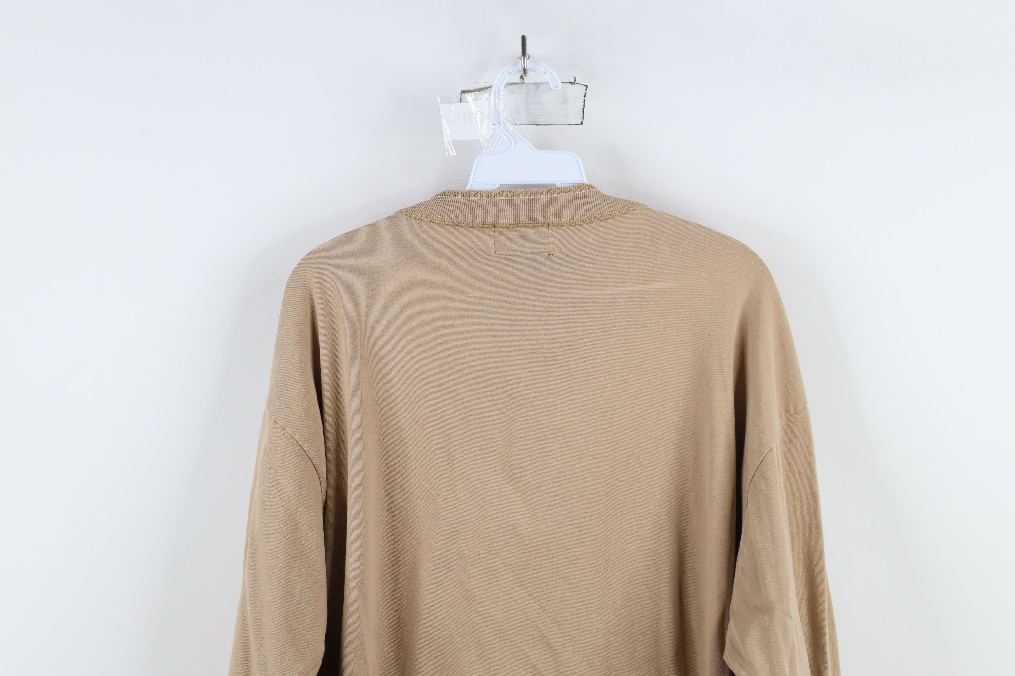 Vintage Vintage 90s Streetwear Long Sleeve Henley T-Shirt Beige Size US L / EU 52-54 / 3 - 11 Thumbnail