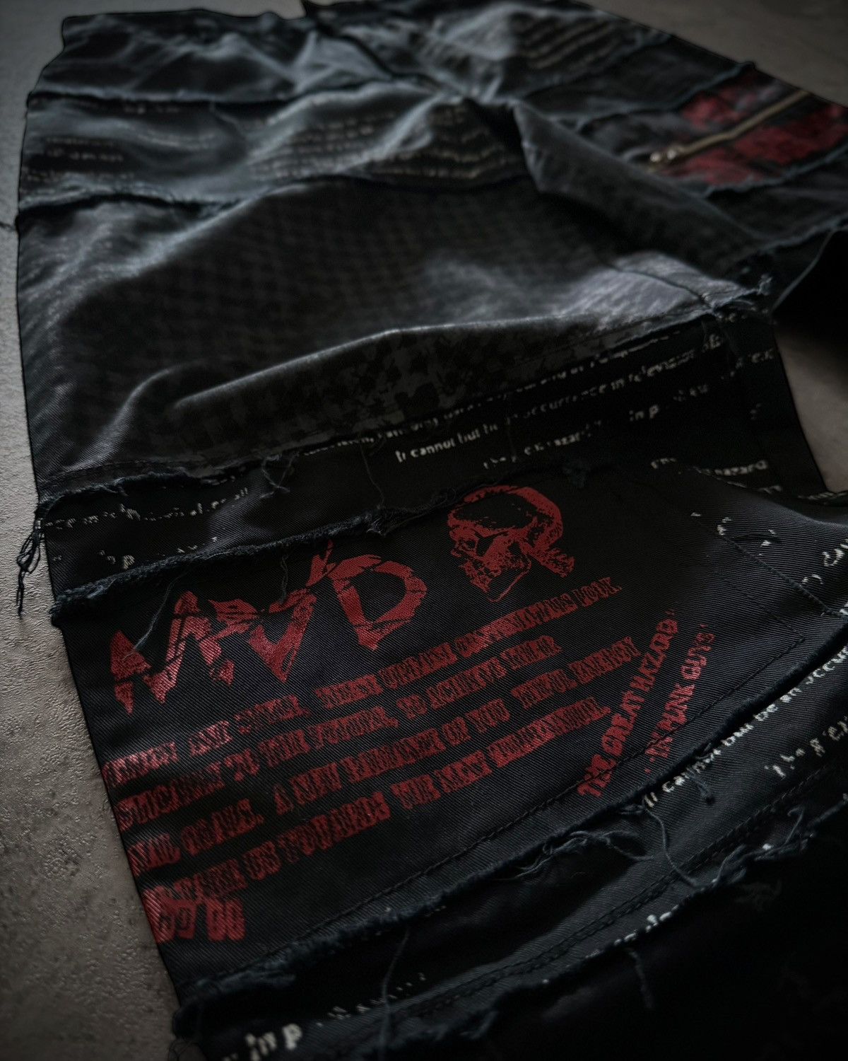 Japanese Brand MAD MVD “PATCHLINE” BLACK PUNK PANTS Size US 28 / EU 44 - 4 Thumbnail
