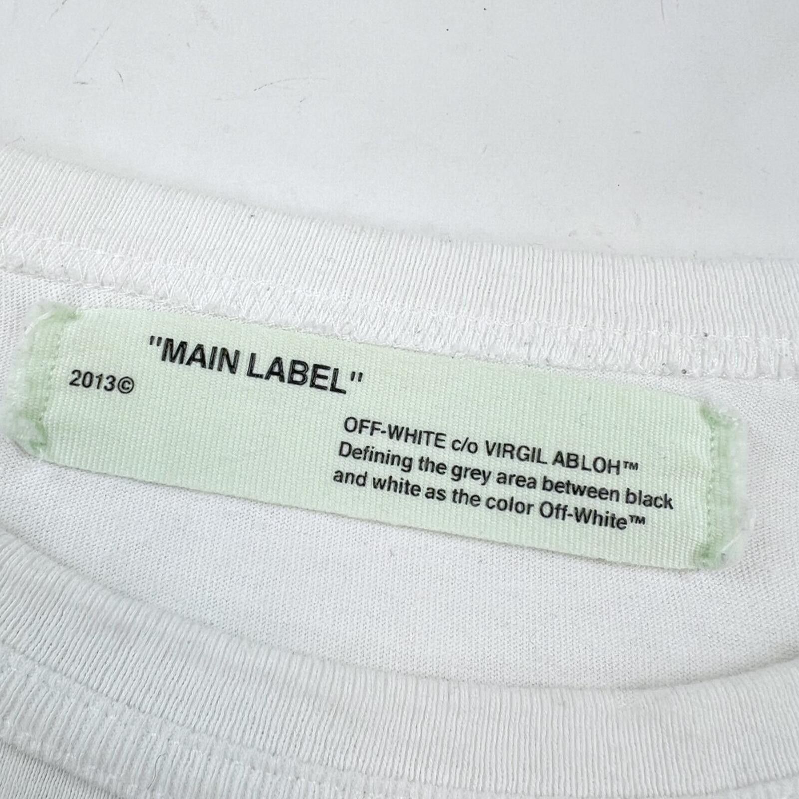 Off-White Off-White Spray Diagonal White T Shirt Size US S / EU 44-46 / 1 - 4 Thumbnail
