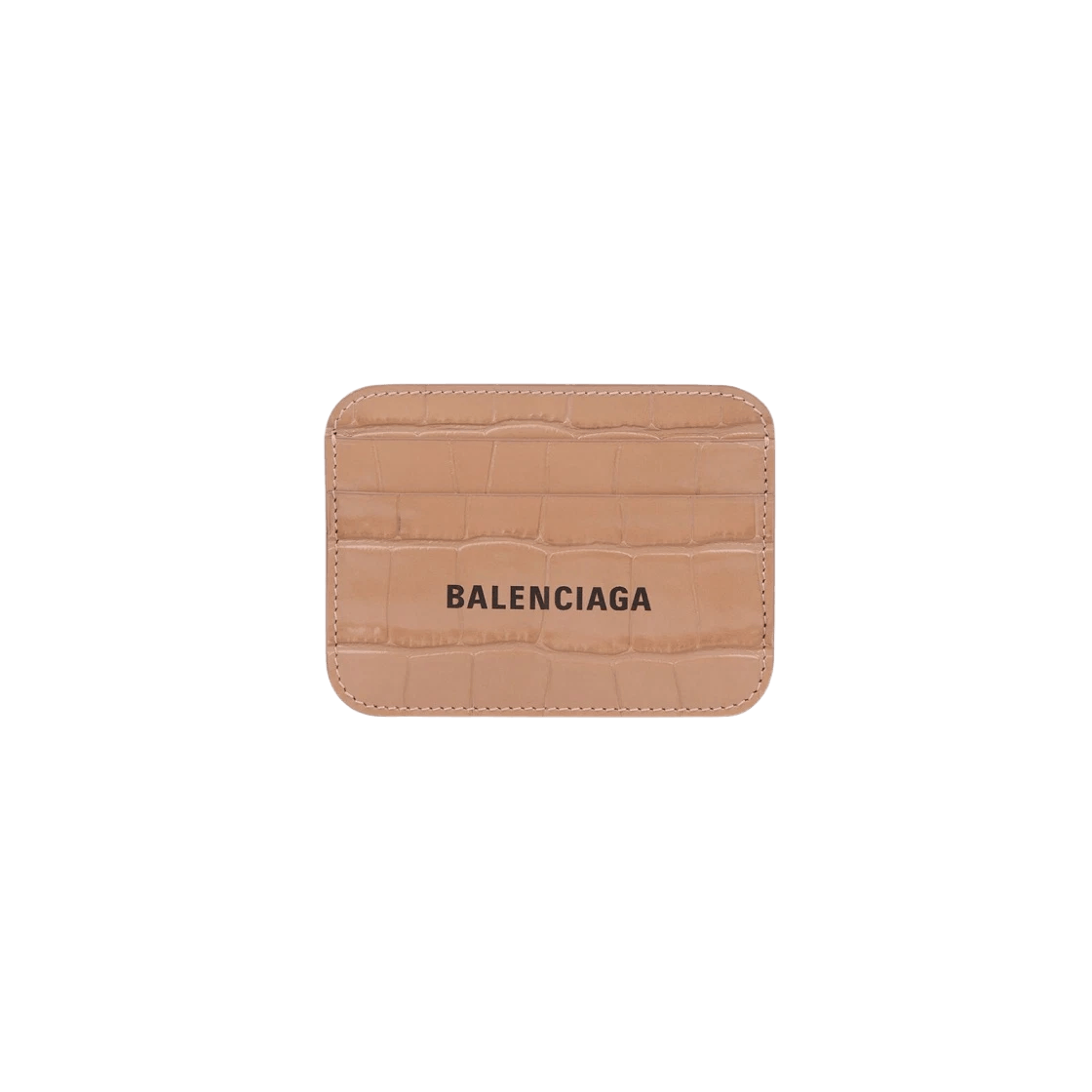 Balenciaga o1w1db10525 Size: OS / Cash Card Holder Crocodile Embossed Size ONE SIZE - 1 Thumbnail