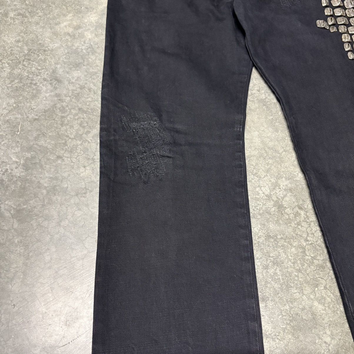 Roberto Cavalli Roberto Cavalli silver hardware studded crocodile denim Size US 32 / EU 48 - 4 Thumbnail