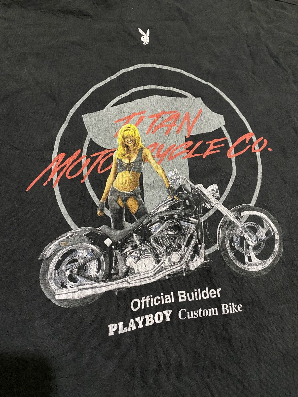 Harley Davidson VeryRare!!Vintage 1998 TITAN MOTORCYCLE CO. X PLAYBOY CUSTOM Size US XXL / EU 58 / 5 - 1 Thumbnail