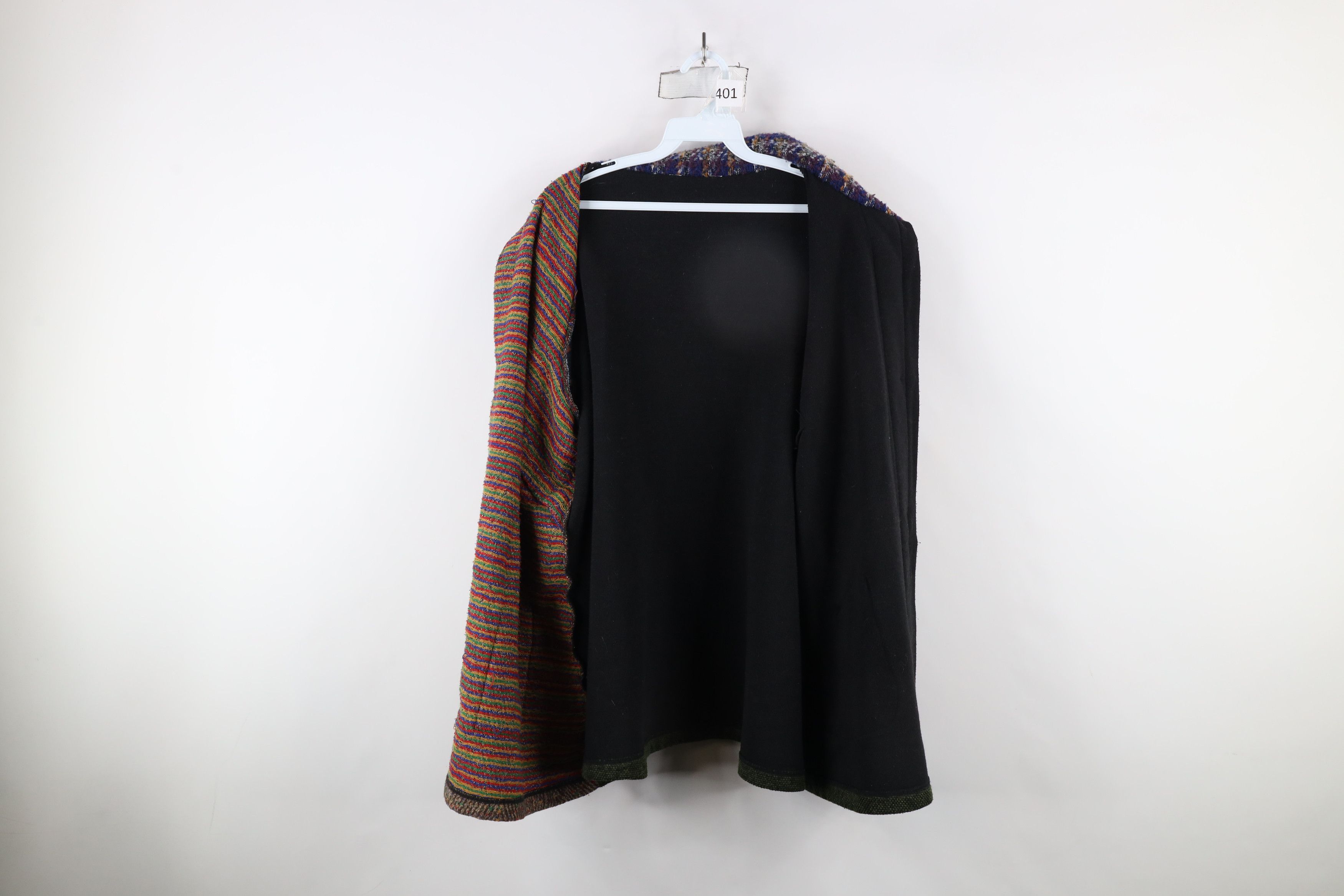 Vintage Vintage 90s Streetwear Rainbow Patchwork Lagenlook Jacket Size L / US 10 / IT 46 - 10 Thumbnail