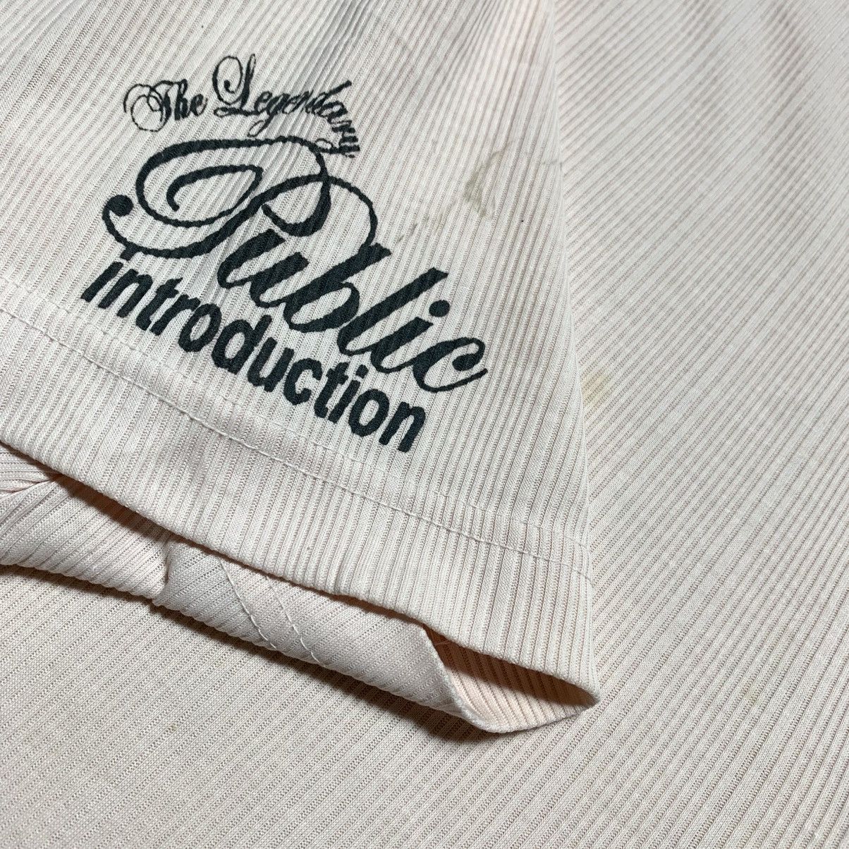 Japanese Brand Impala Henley Tee White Stripe Poem Japanese Brand Size US XL / EU 56 / 4 - 9 Thumbnail