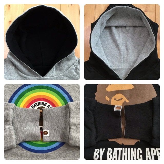 Bape × Nigo 🔥Reversible🔥 BAPE LOGO Pullover hoodie a bathing ape NIGO Size US L / EU 52-54 / 3 - 6 Thumbnail