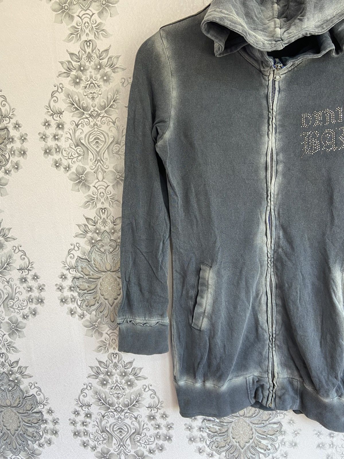 Le Grande Bleu (L.G.B.) Denim Bar By Bebe Hoodie Faded Style🥶 Size US L / EU 52-54 / 3 - 2 Thumbnail
