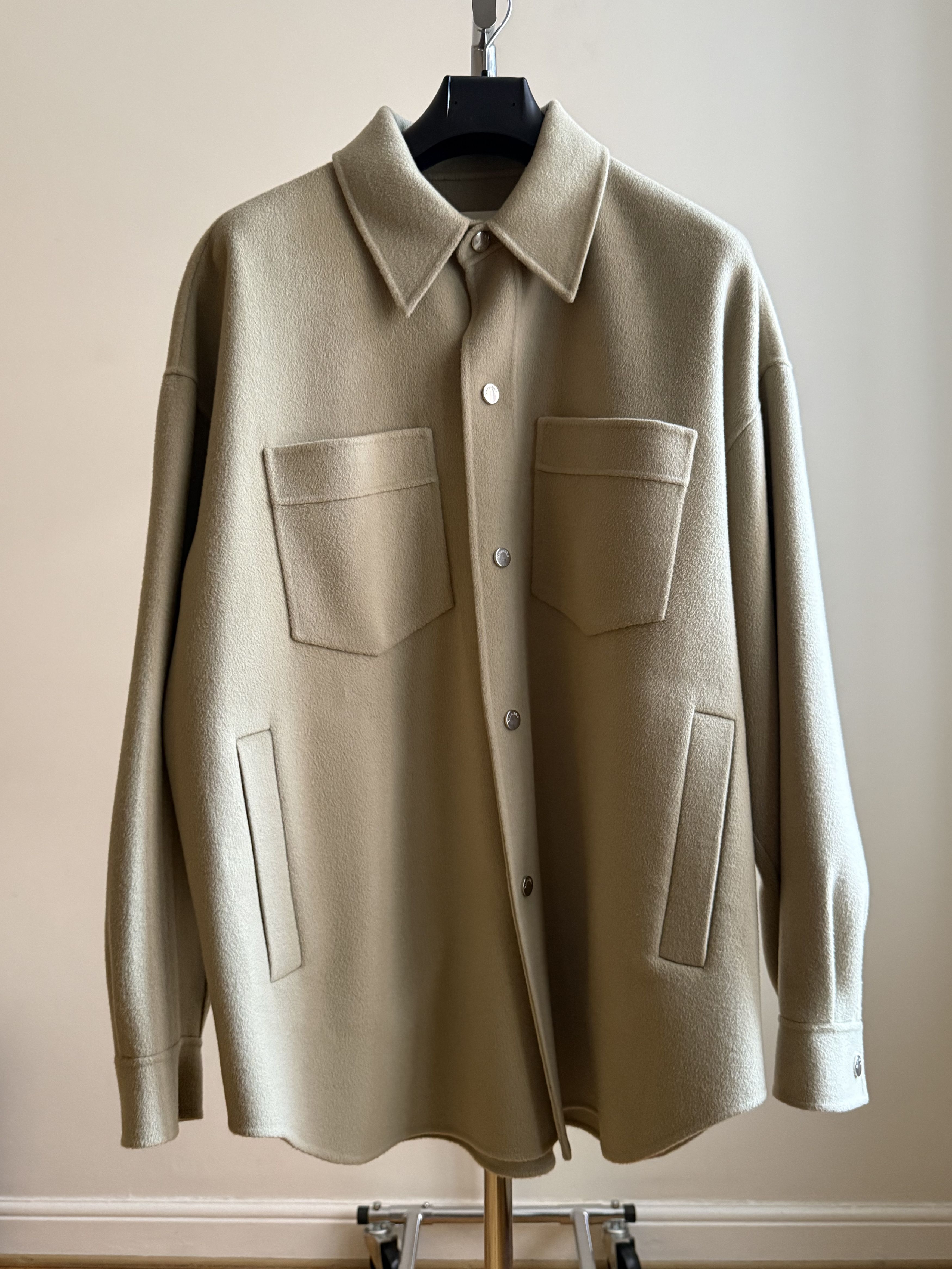 Nanushka MARTIN Double Wool And Silk Blend Overshirt Size US M / EU 48-50 / 2 - 1 Thumbnail