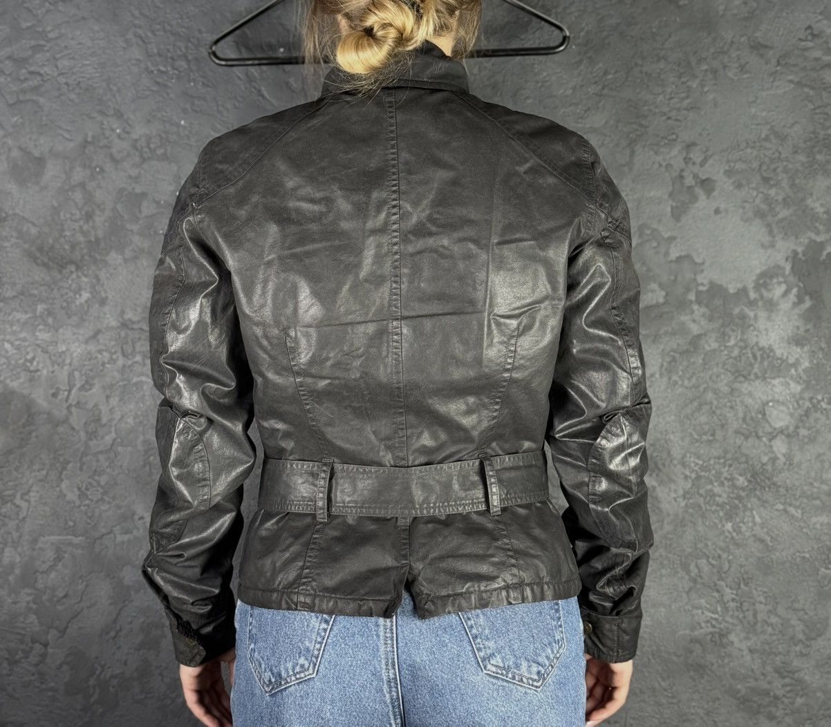 Belstaff Belstaff Sammy Miller Gold Label Women’s Wax Belted Jacket Size M / US 6-8 / IT 42-44 - 4 Thumbnail