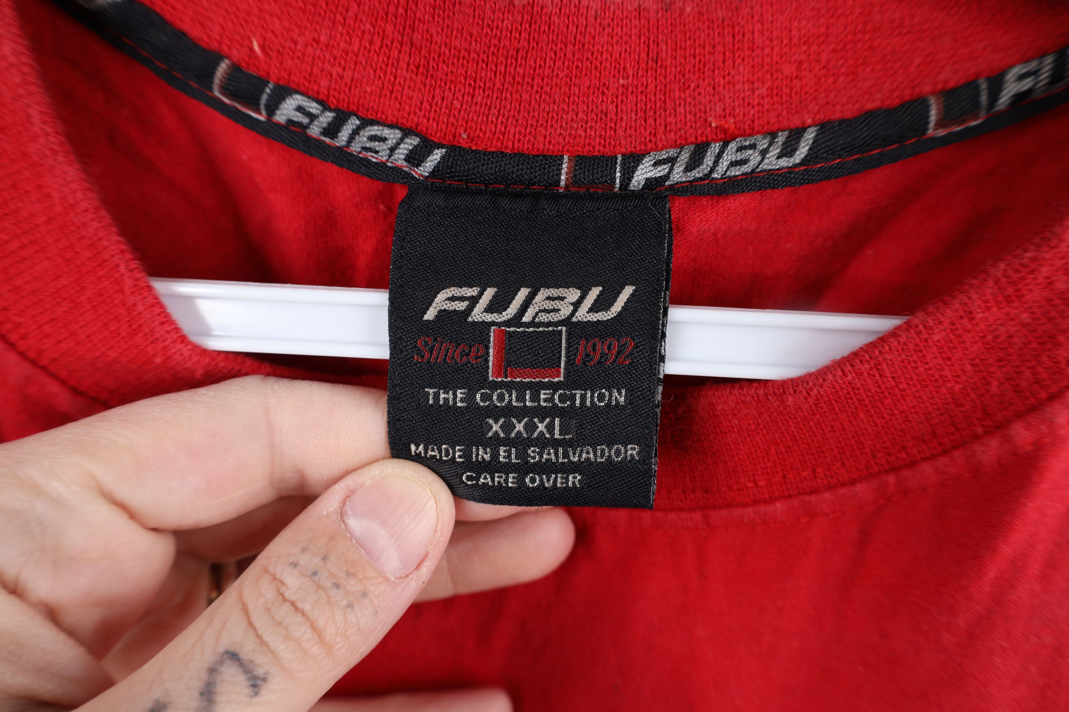 Fubu × Vintage Vintage 90s Y2K FUBU Basketball Over Short Sleeve T-Shirt Size US XXL / EU 58 / 5 - 10 Thumbnail