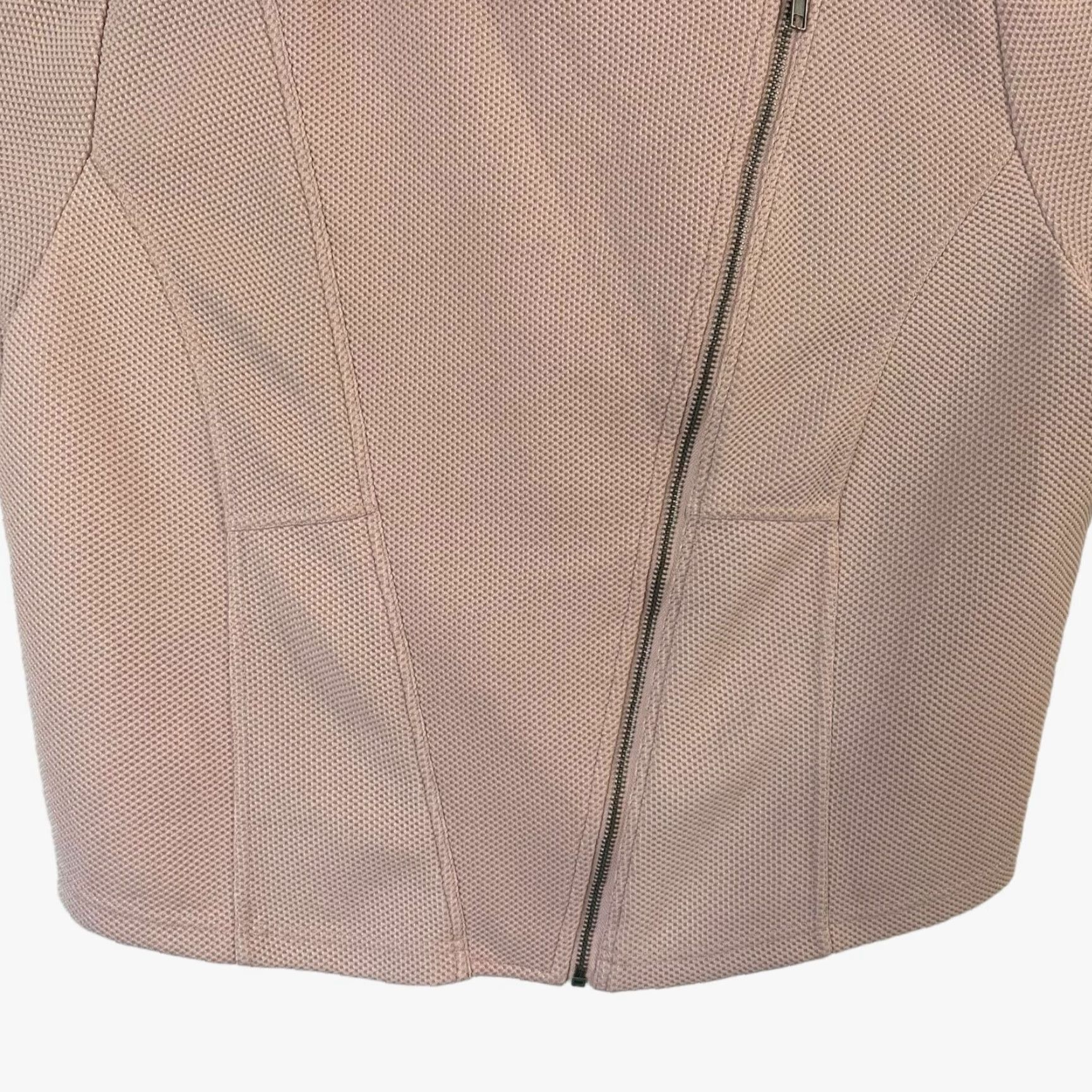 Torrid Torrid Moto Jacket Women's 3X Pink Full-Zip Long Sleeve Waffle Knit Asymmetrical Size XXL / US 16-18 / IT 52-54 - 6 Thumbnail