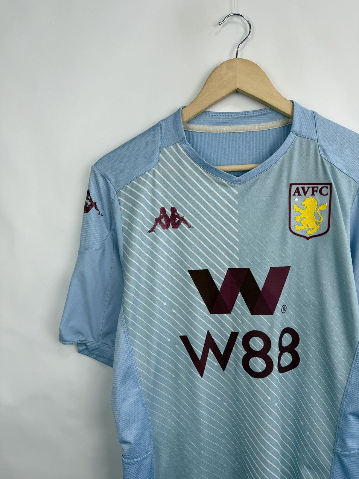 Kappa 🏴󠁧󠁢󠁥󠁮󠁧󠁿 19/20 Kappa FC Aston Villa Soccer Away Kit Jersey W88 Rare Size US L / EU 52-54 / 3 - 3 Thumbnail