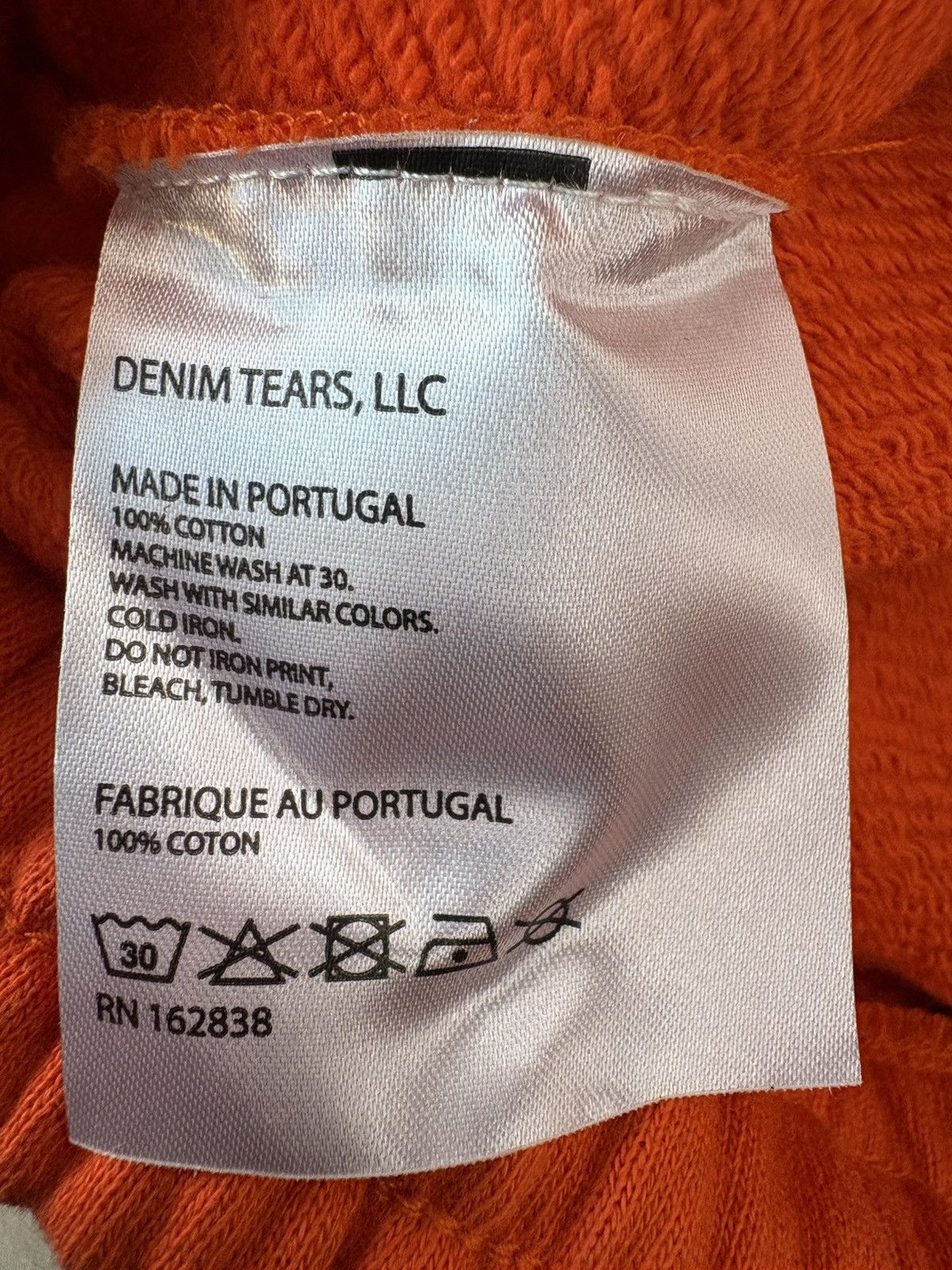 DENIM TEARS Denim Tears “The Cotten Wreath” Sweatpants (ORANGE) Size US 32 / EU 48 - 4 Thumbnail