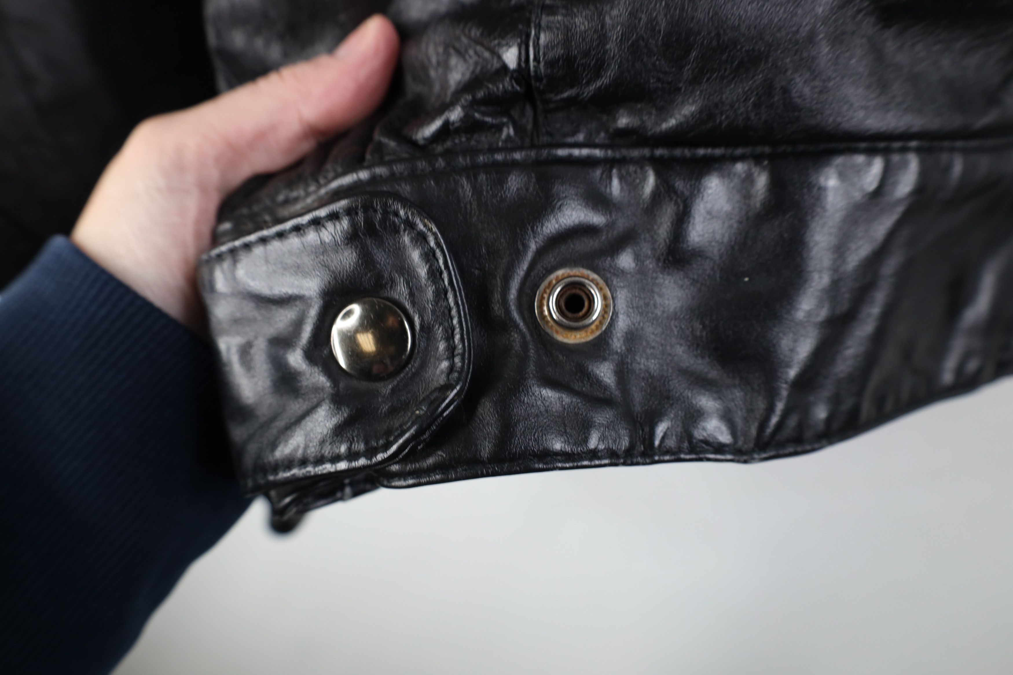 Vintage Vintage 70s 80s Streetwear Leather Cafe Racer Bomber Jacket Size US S / EU 44-46 / 1 - 11 Thumbnail