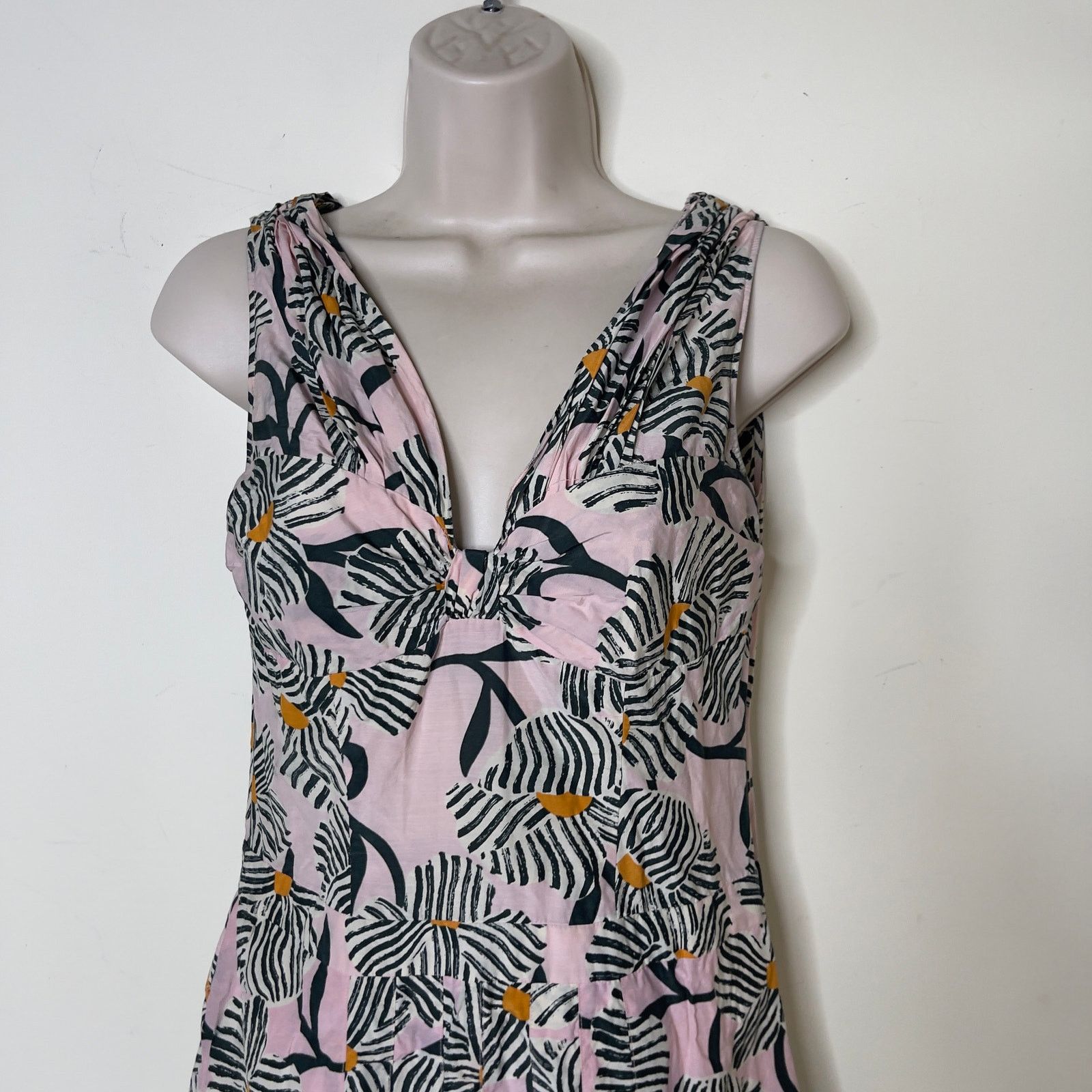 Moschino MOSCHINO Cheap & Chic DRESS Cotton Blend Pink Floral Dress 8 Size M / US 6-8 / IT 42-44 - 8 Thumbnail