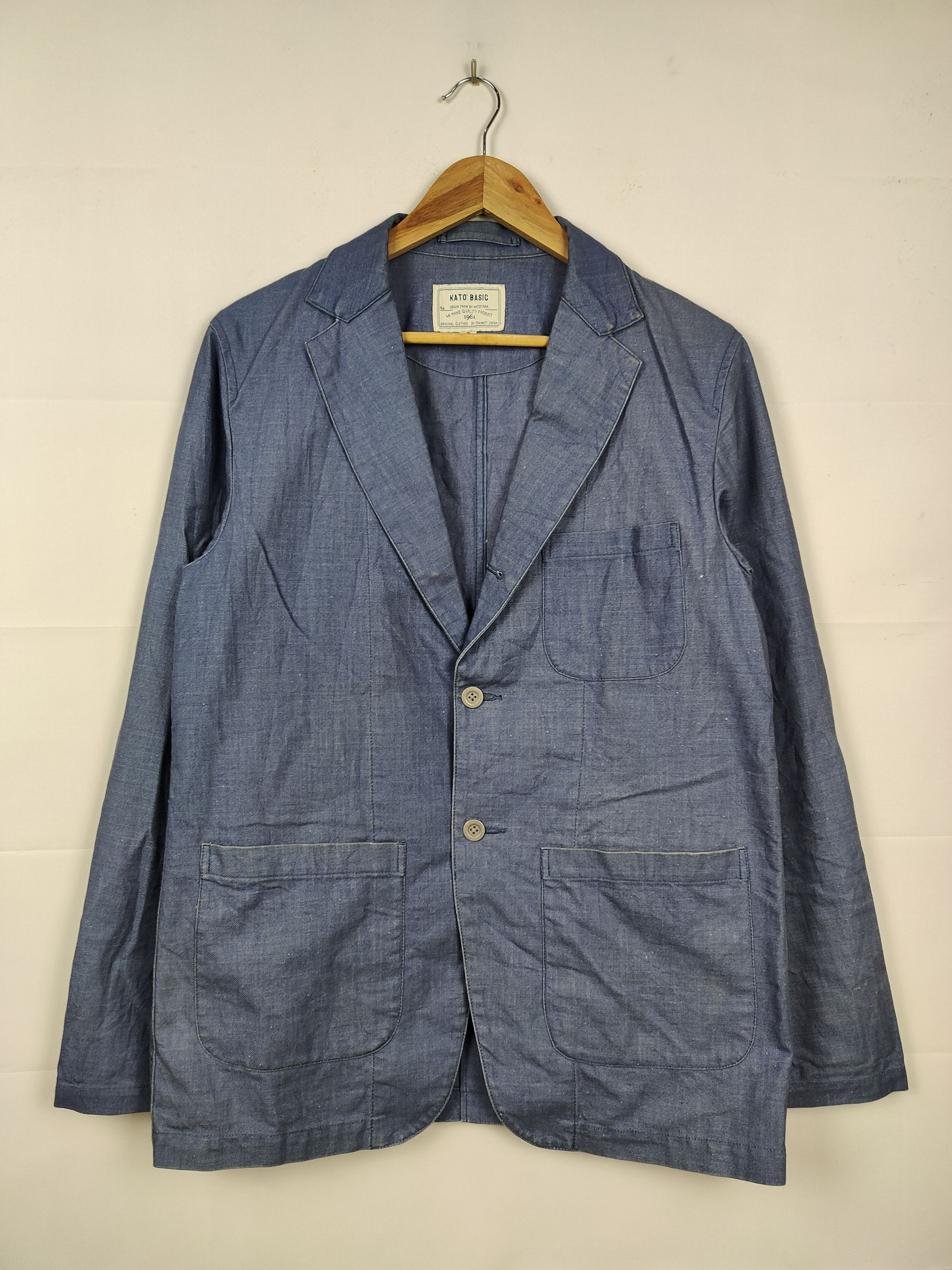 KATO × Vintage Vintage Kato' Basic Denim Chore Jacket Size US M / EU 48-50 / 2 - 1 Thumbnail
