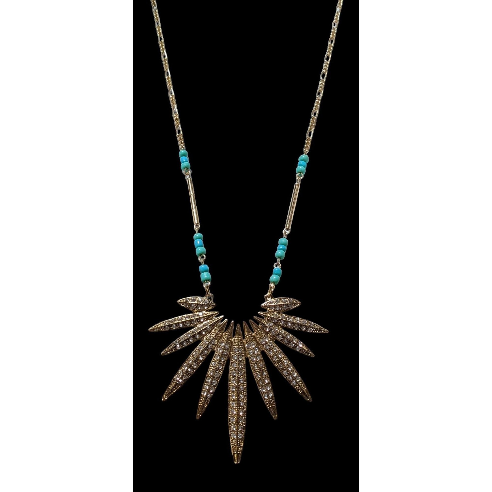 Other Southwestern Sunburst Rhinestone Pendant Necklace Size ONE SIZE - 2 Thumbnail
