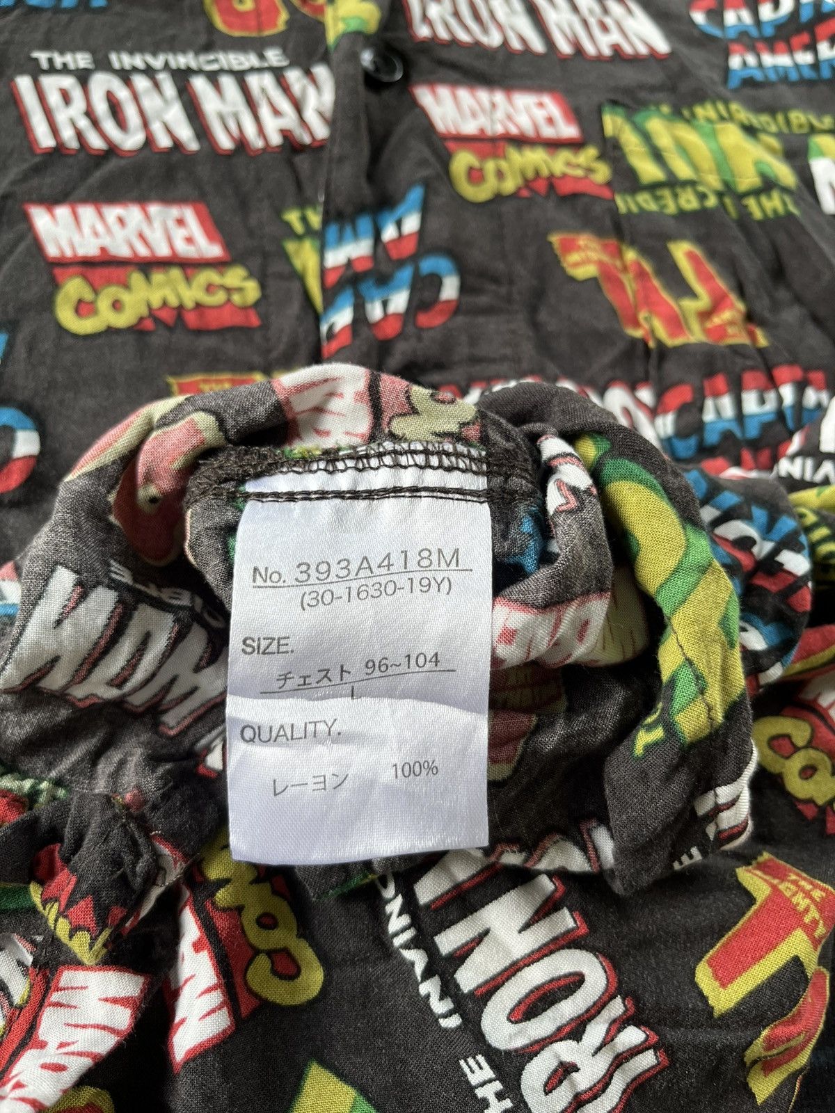 DC Comics × Marvel Comics RARE Marvel Full Print Shirt Button Up Rayon Size US L / EU 52-54 / 3 - 5 Thumbnail