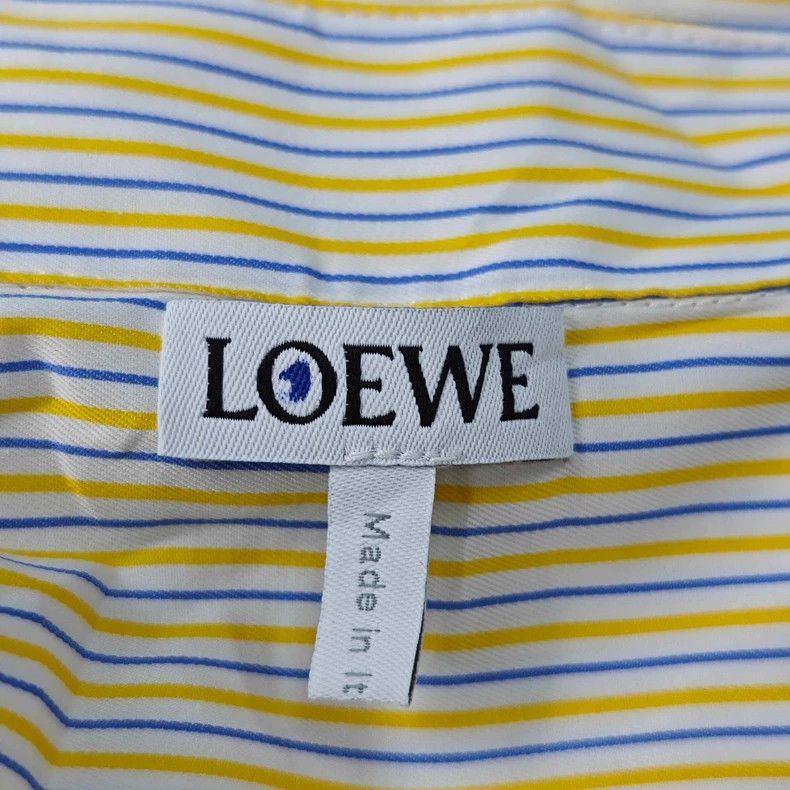 Loewe LOEWE Yellow and blue vertical embroidery logo short sleev Size M / US 6-8 / IT 42-44 - 5 Thumbnail