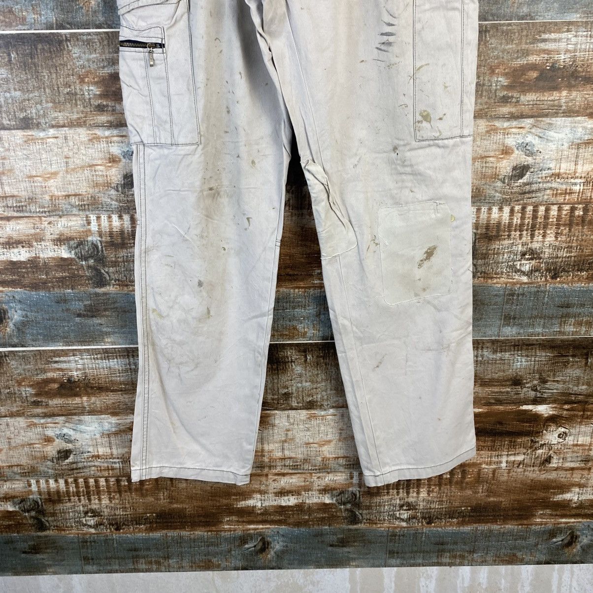 Japanese Brand DL Suolotions White Cargo Multipocket Pants #C967 Size 25" / US 0 / IT 36 - 6 Thumbnail